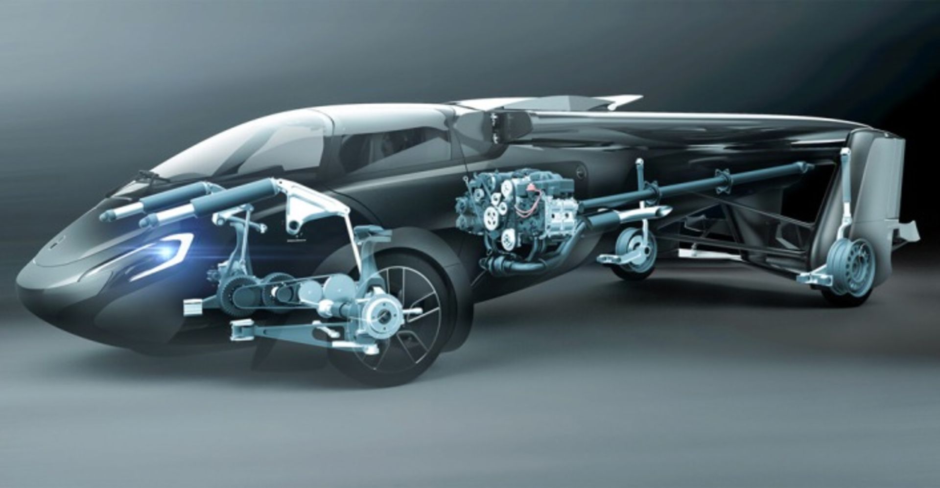 خودروی پرنده ایروموبیل Aero mobile flying car