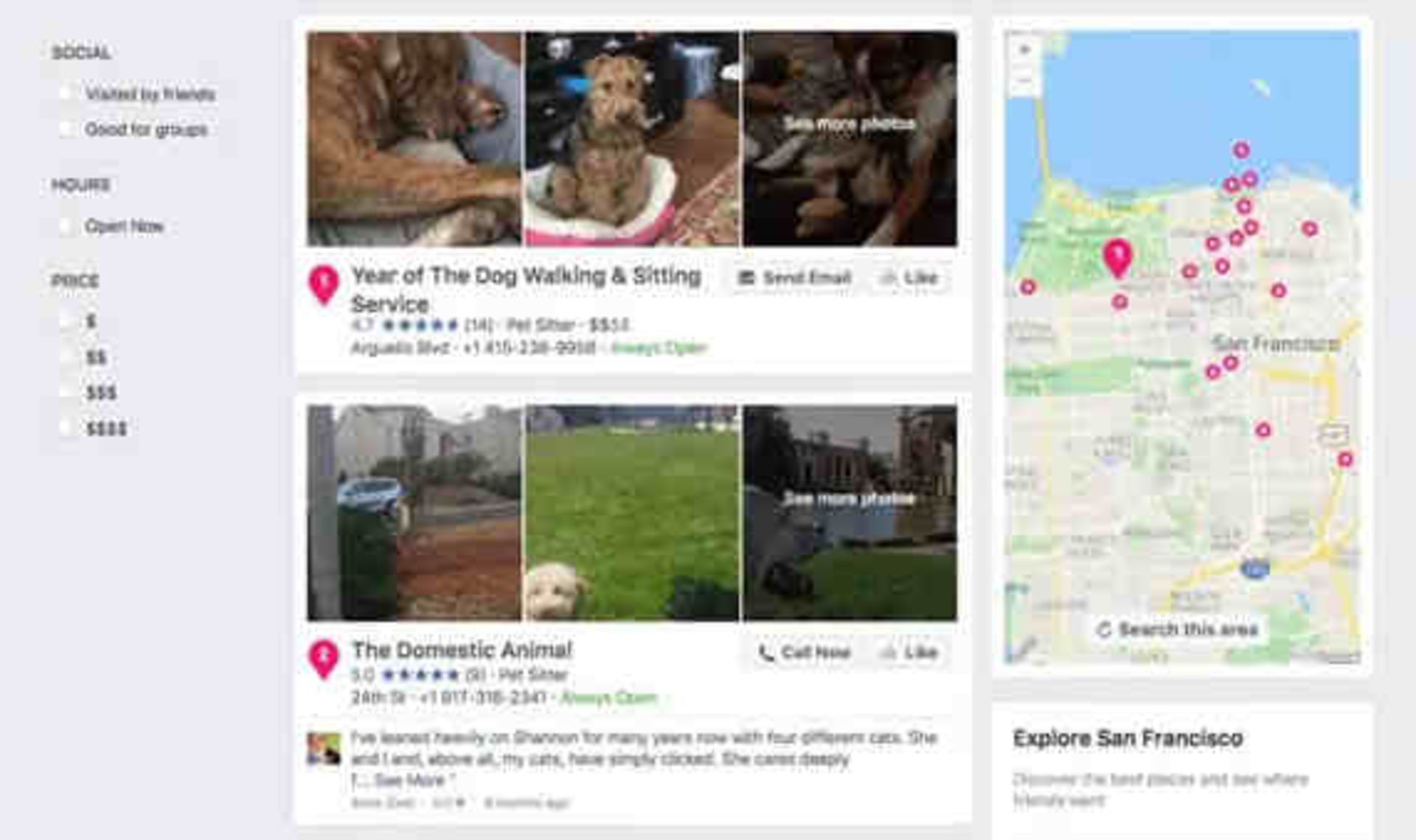 facebook page ranking