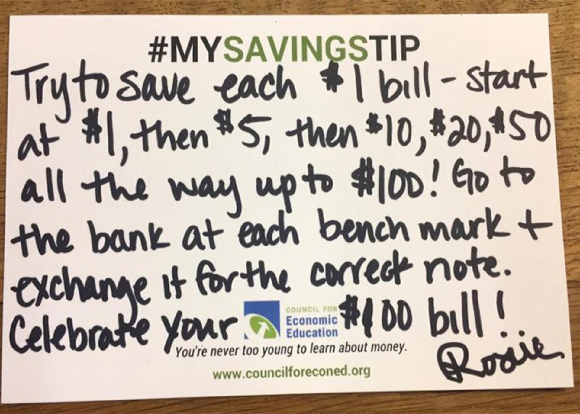 saving money