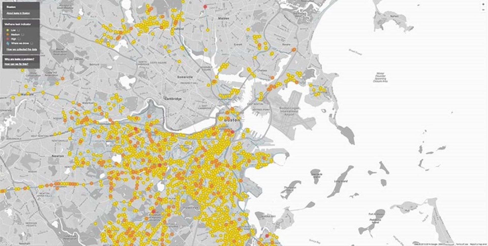 google street view methane map