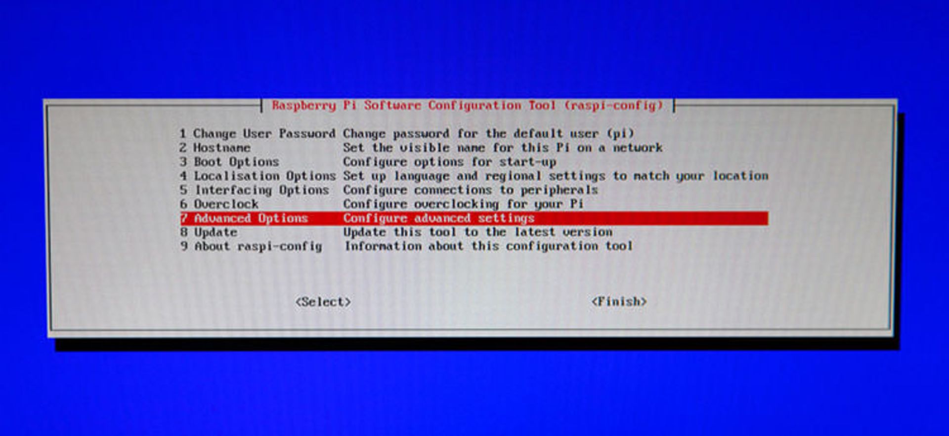Raspberry Pi console