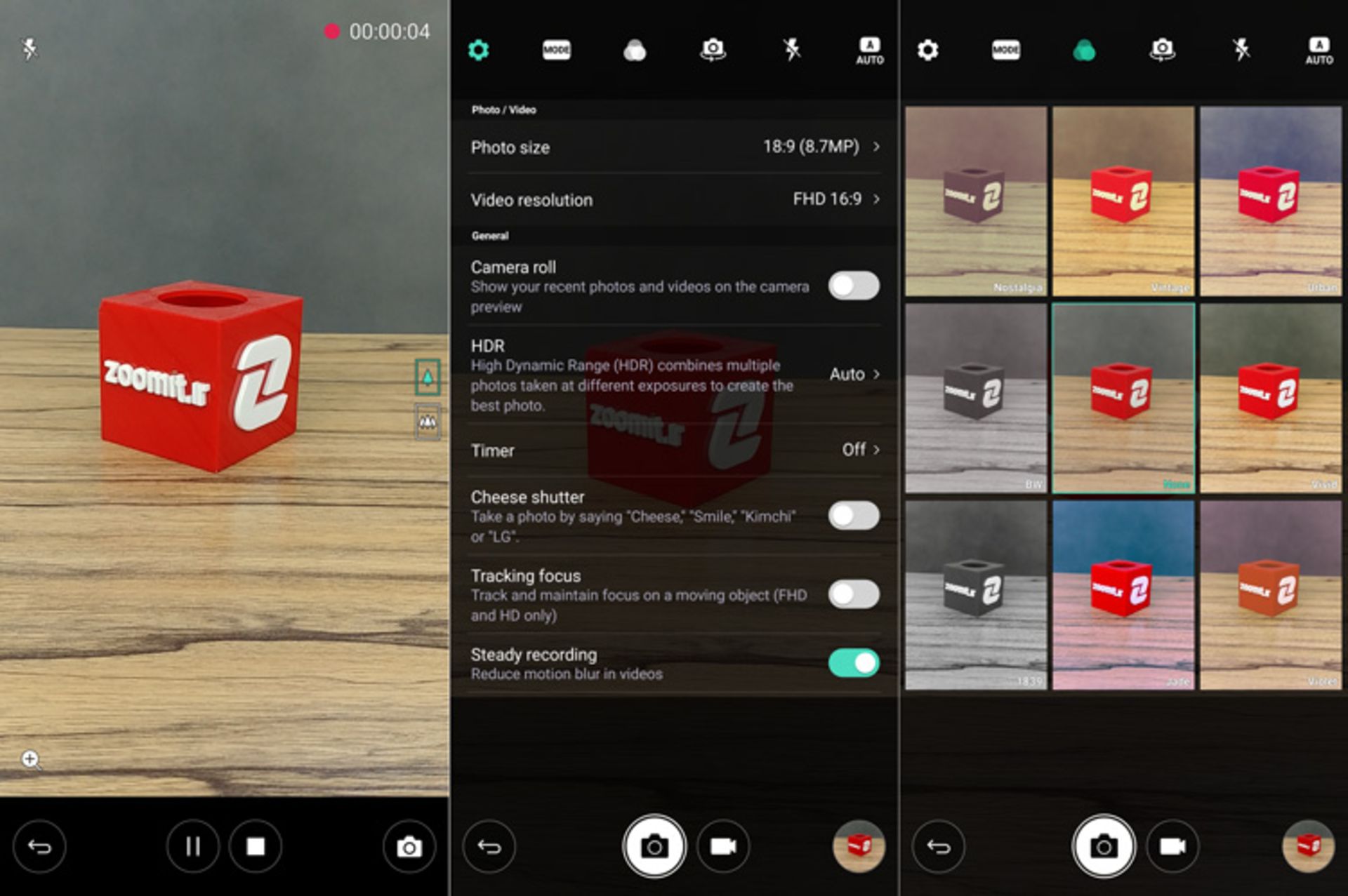 رابط کاربری ال جی جی 6