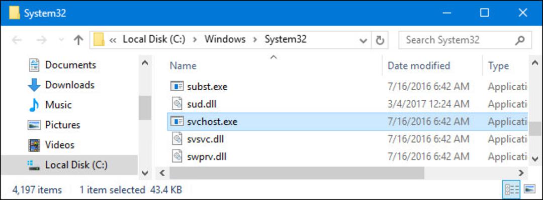 Service Host Processes