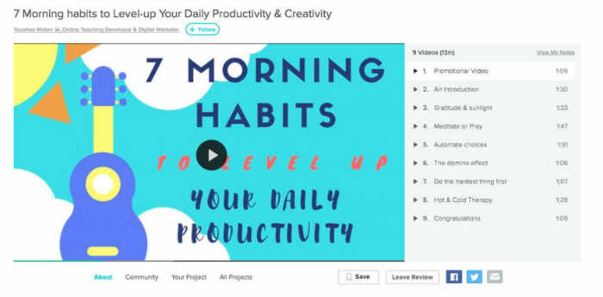 Morning habit