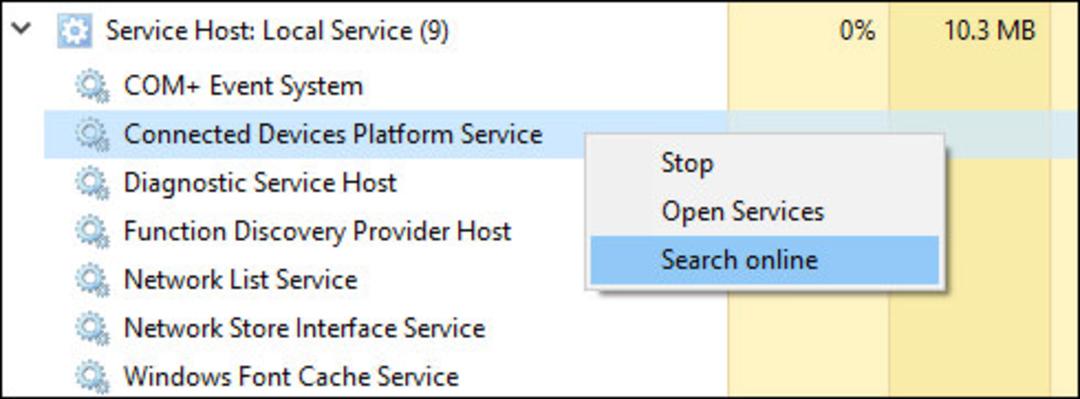 Service Host Processes