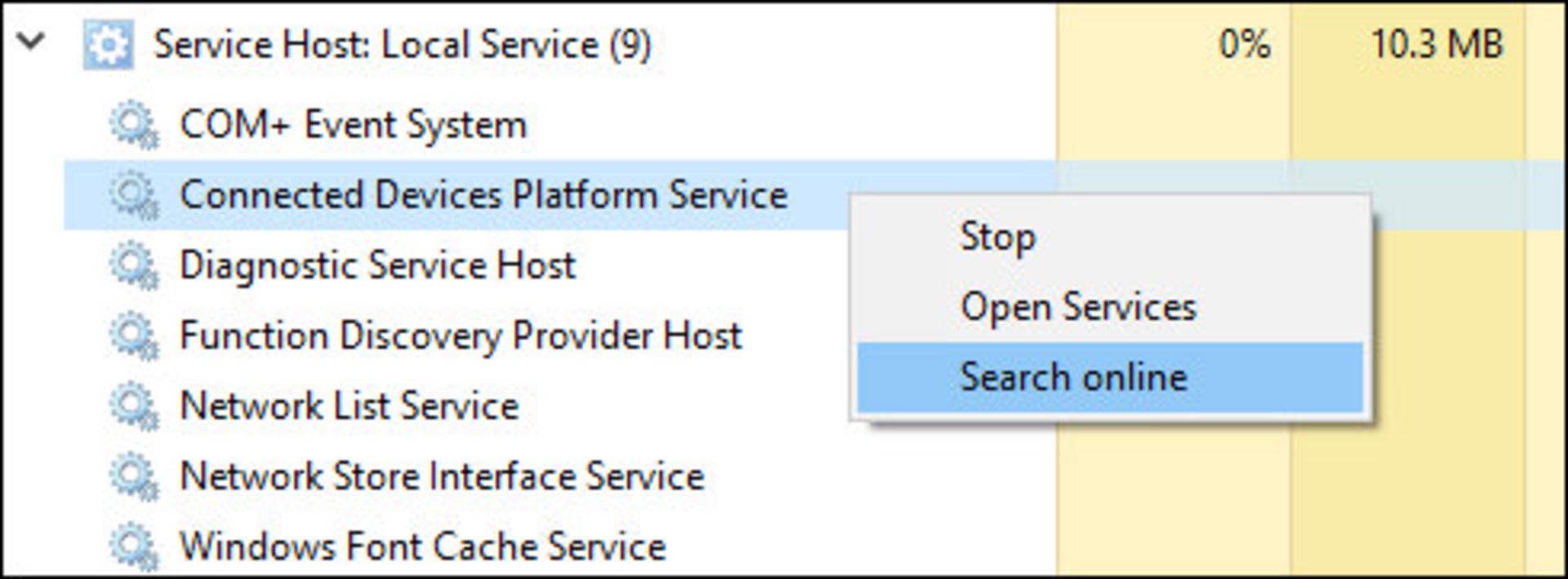 Service Host Processes