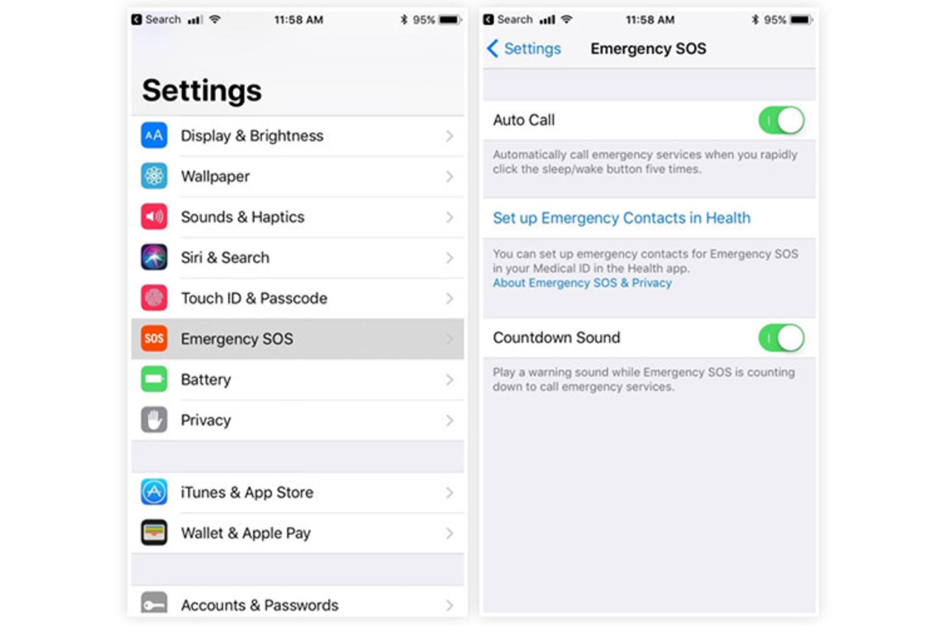 iOS 11 آیفون