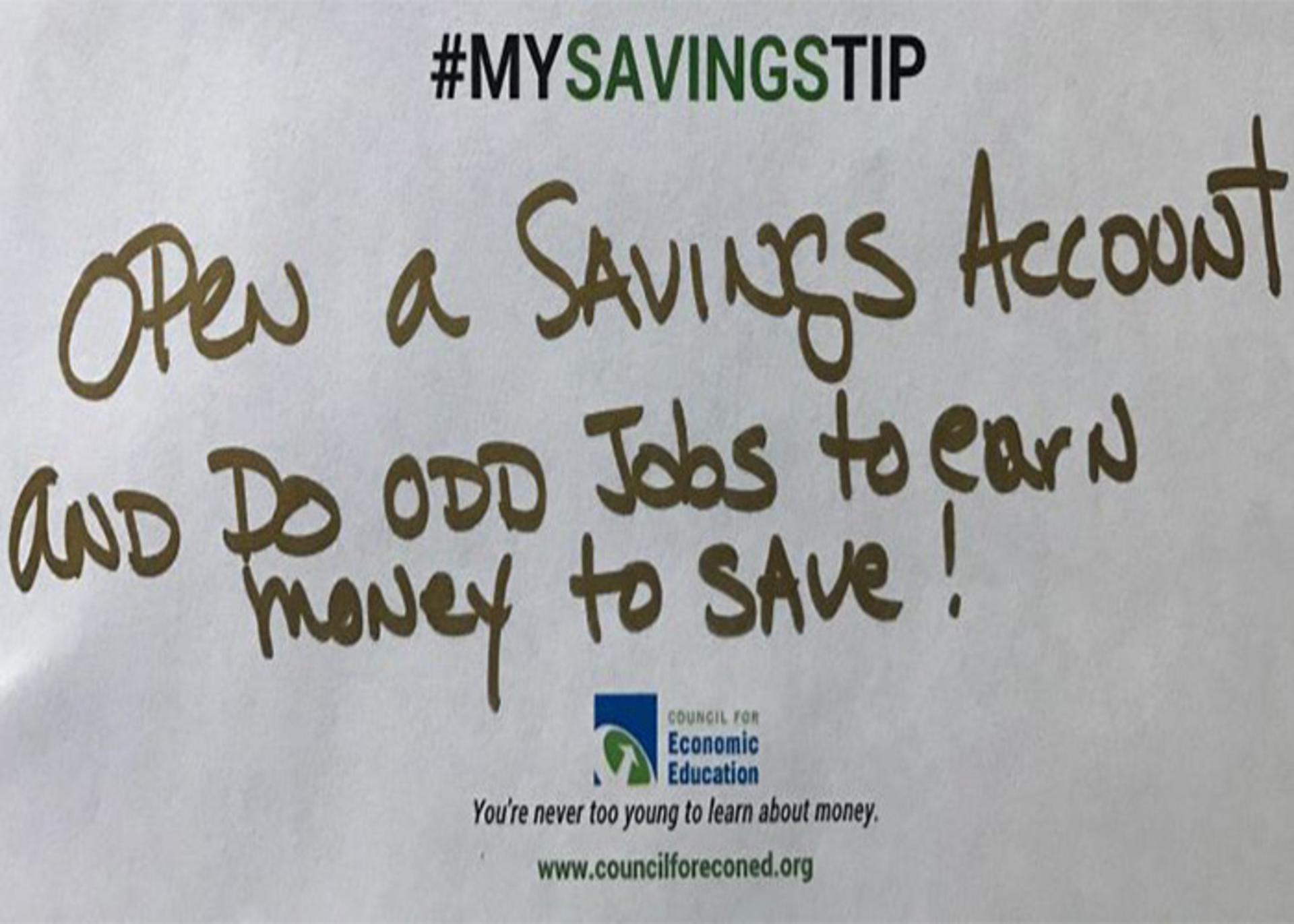 saving money