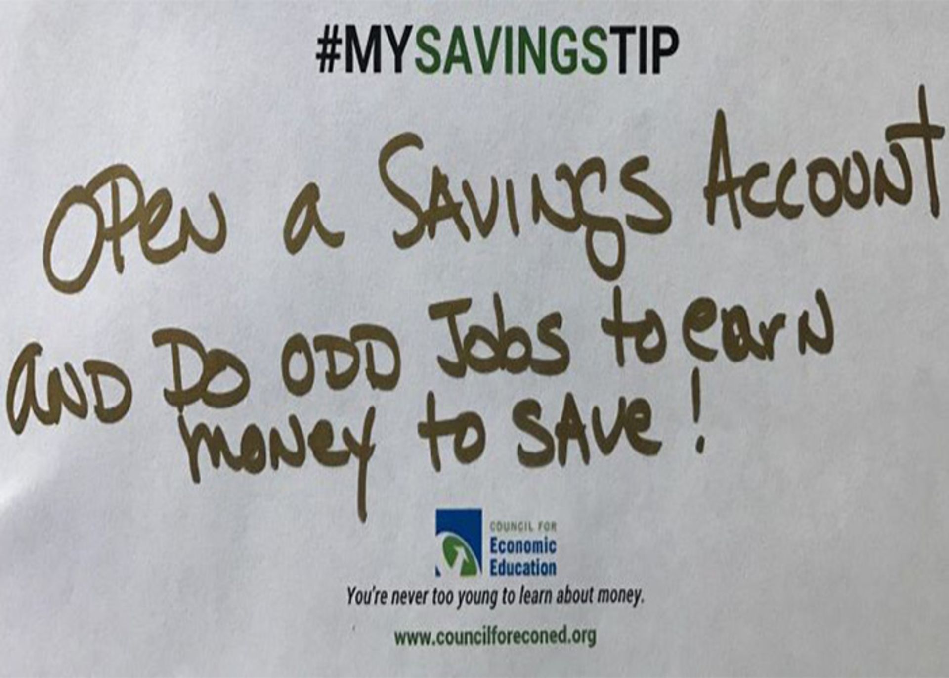 saving money