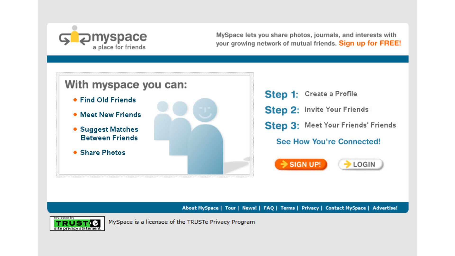 شبکه اجتماعی مای‌اسپیس سال ۲۰۰۳