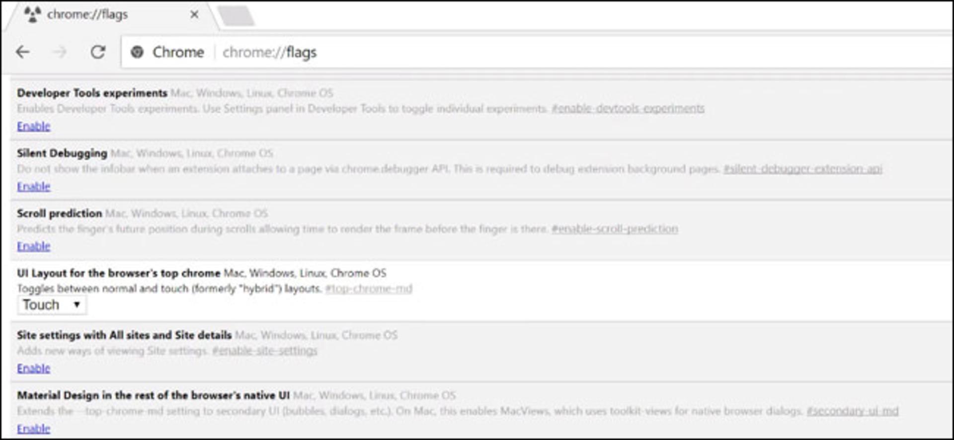 flag chrome touch