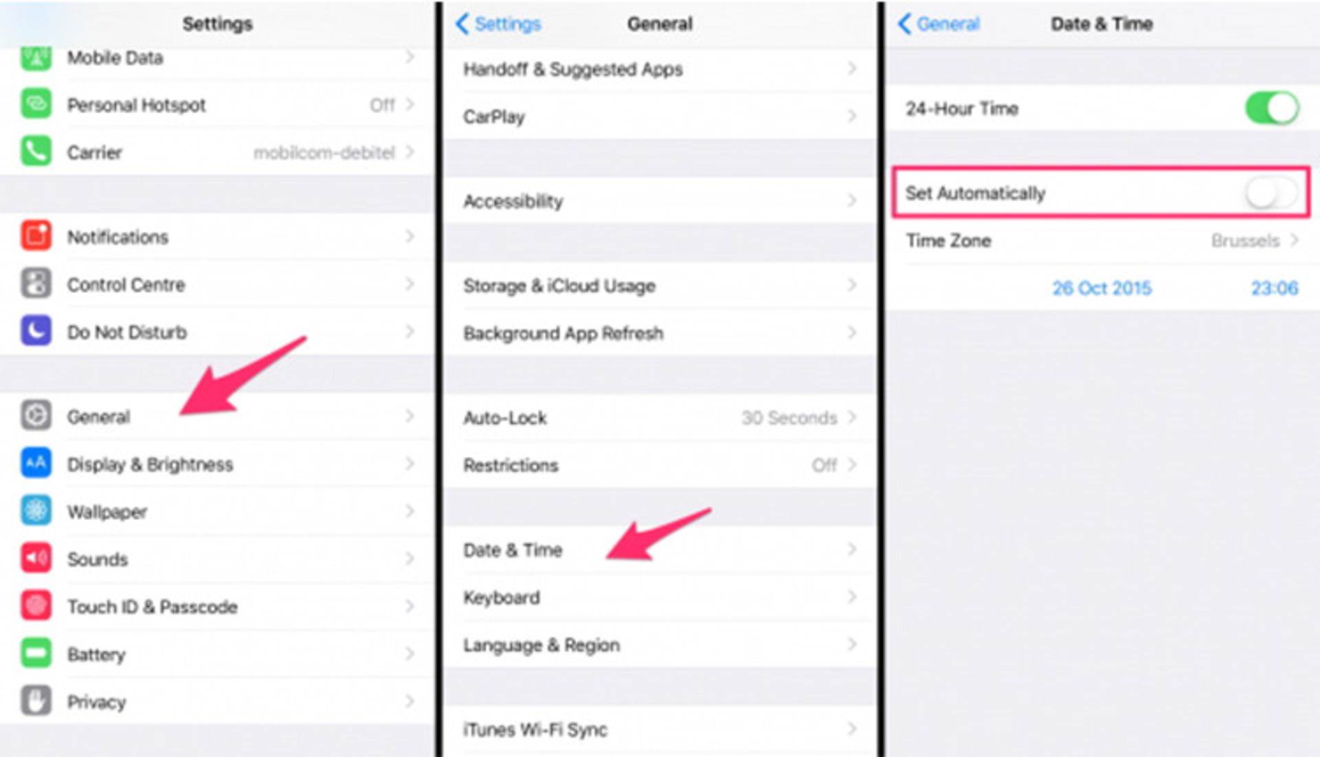 Error 1009 آیفون و آیپد