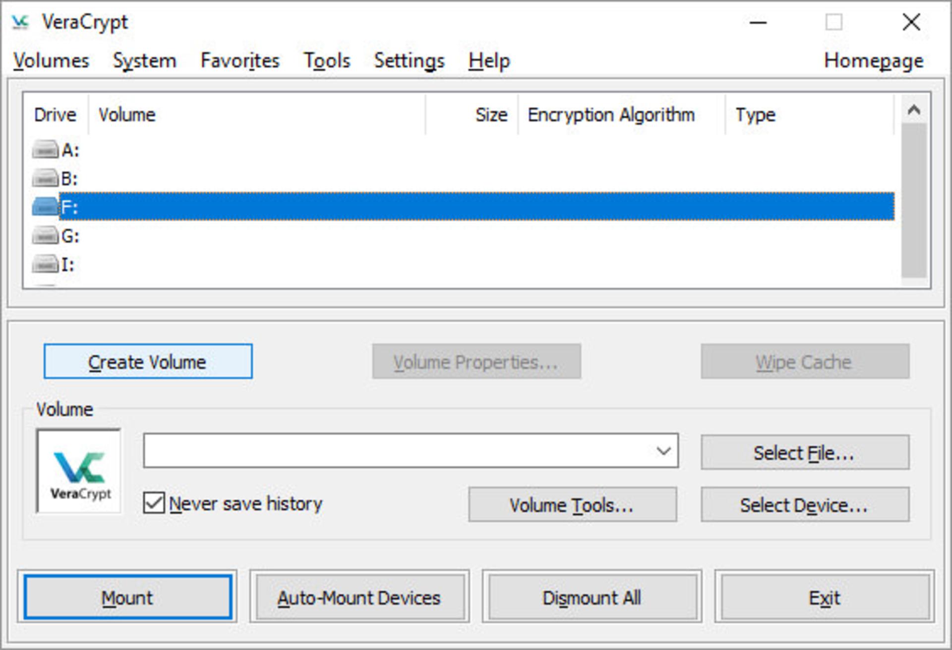 VeraCrypt-Start