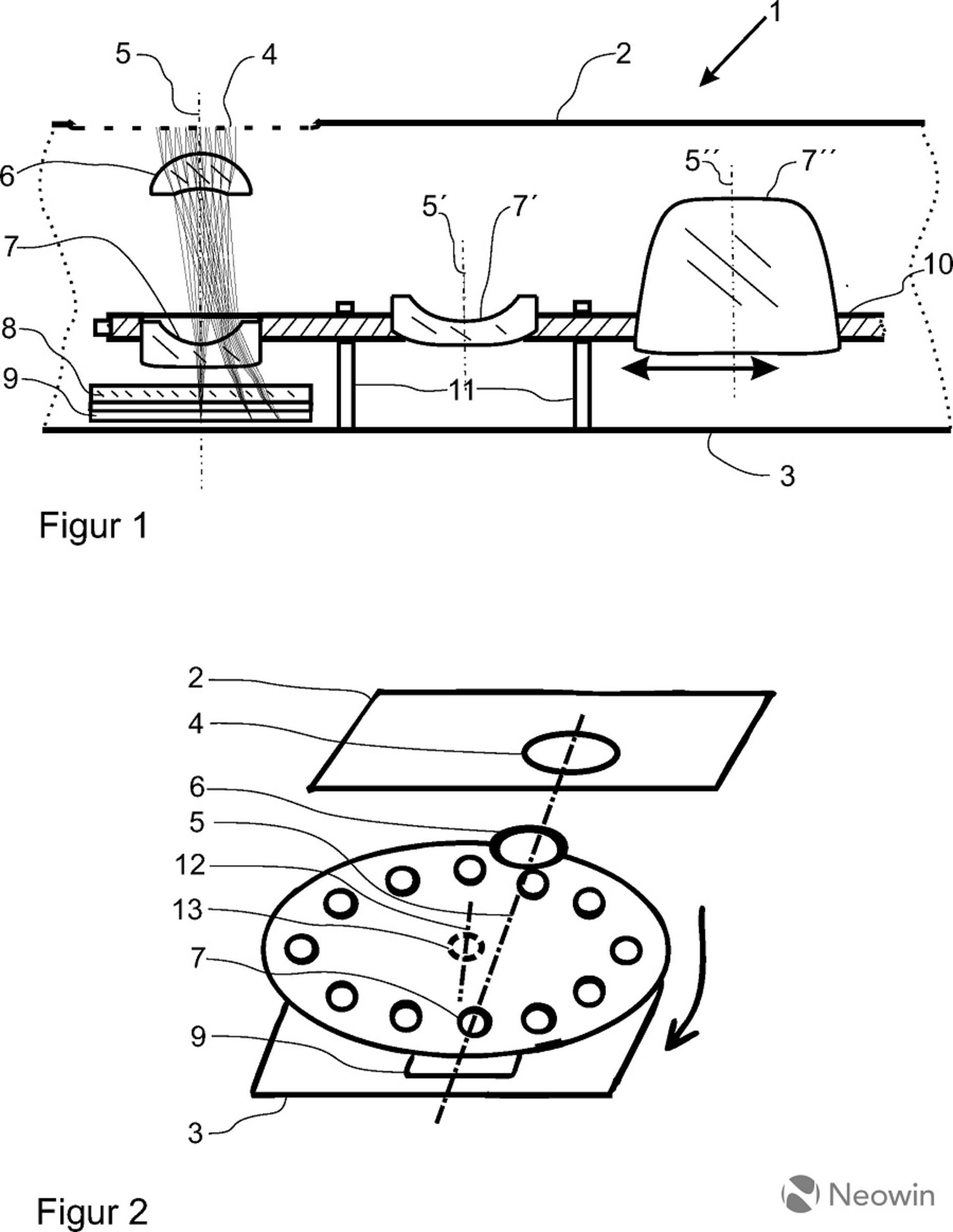 ZEISS patent a rotary camera