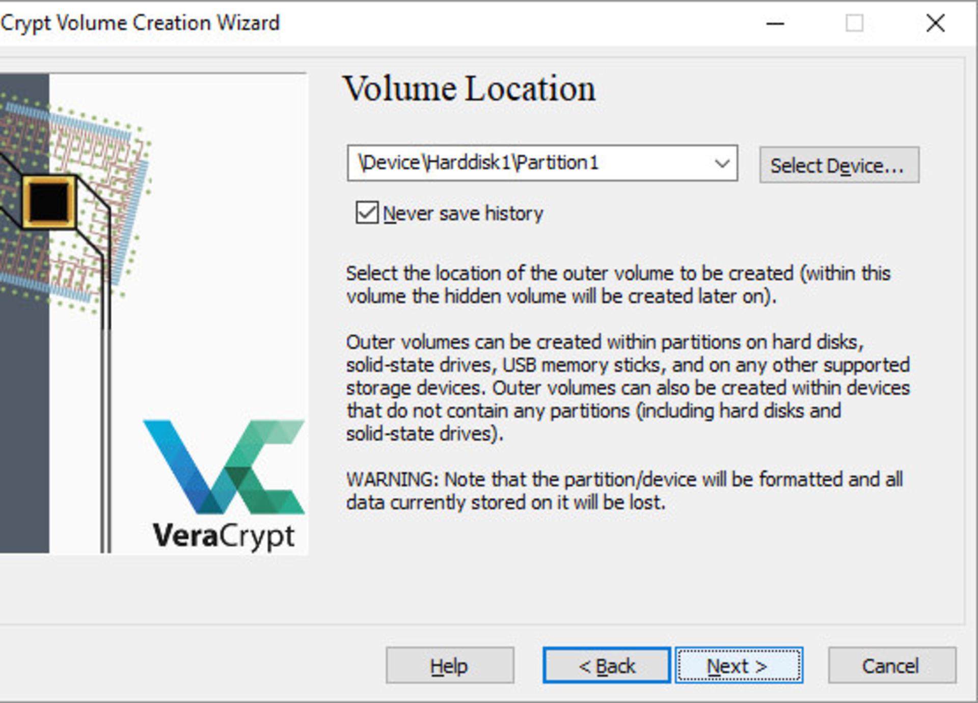 VeraCrypt-Location