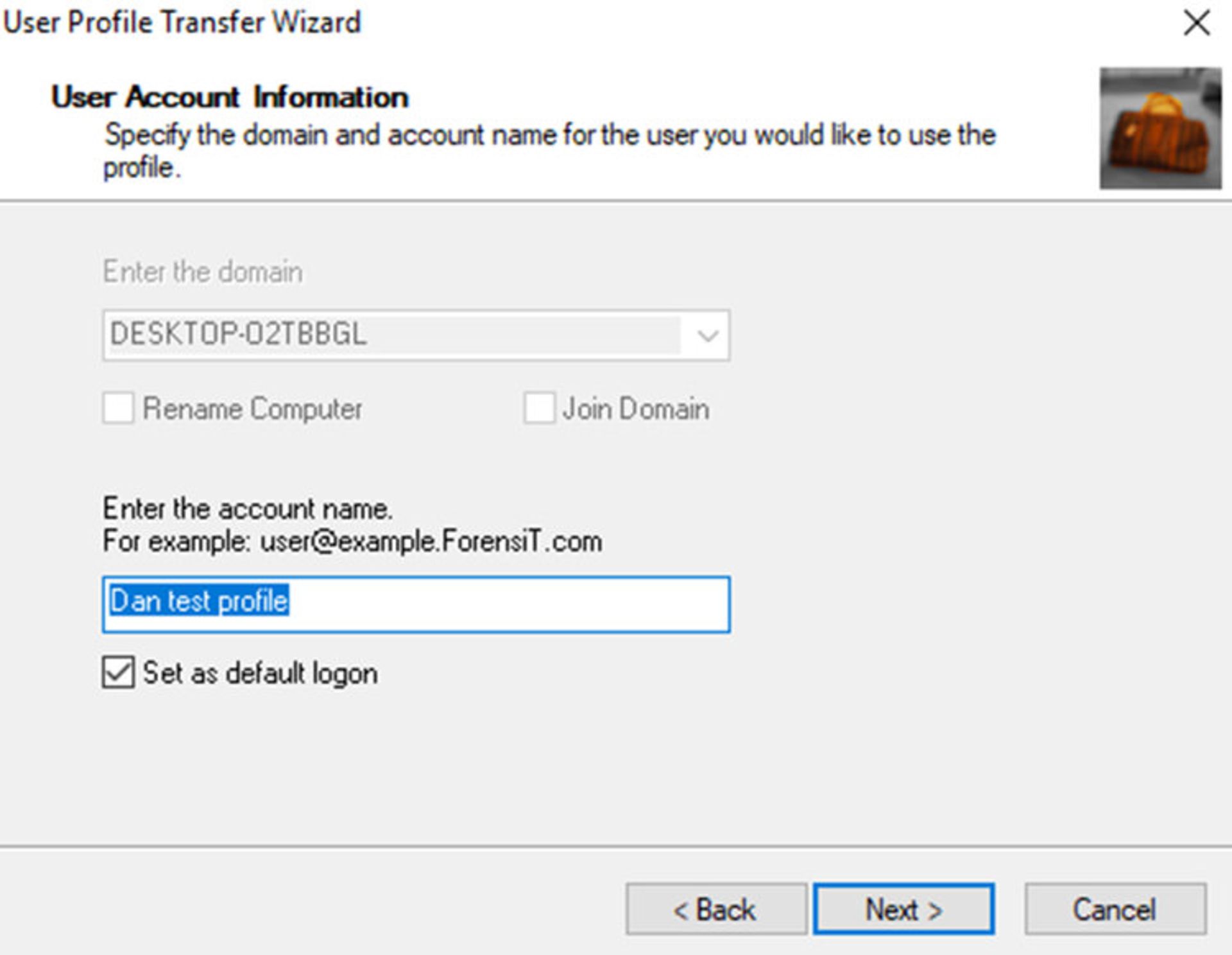 پروفایل کاربر