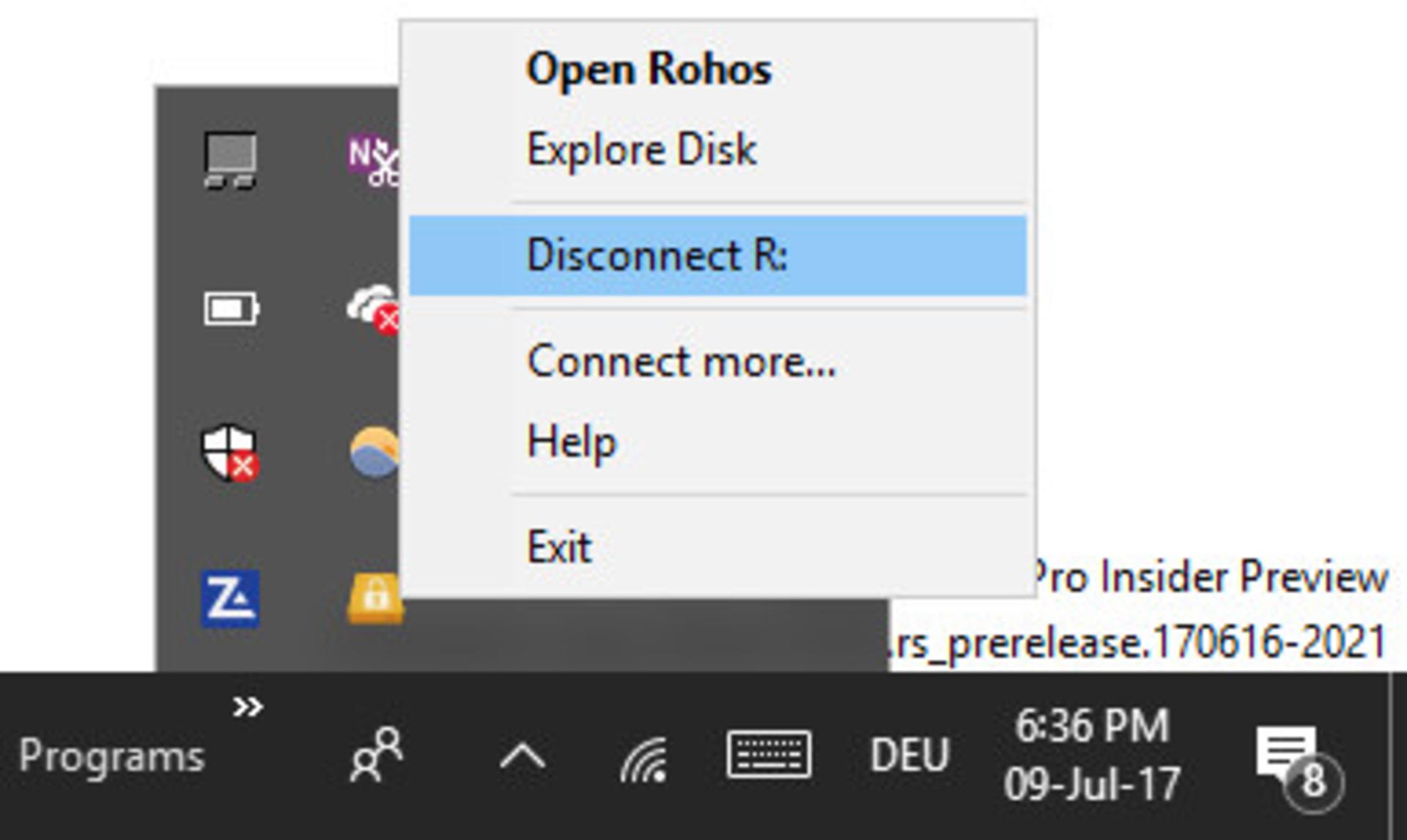 Rohos-Disconnect