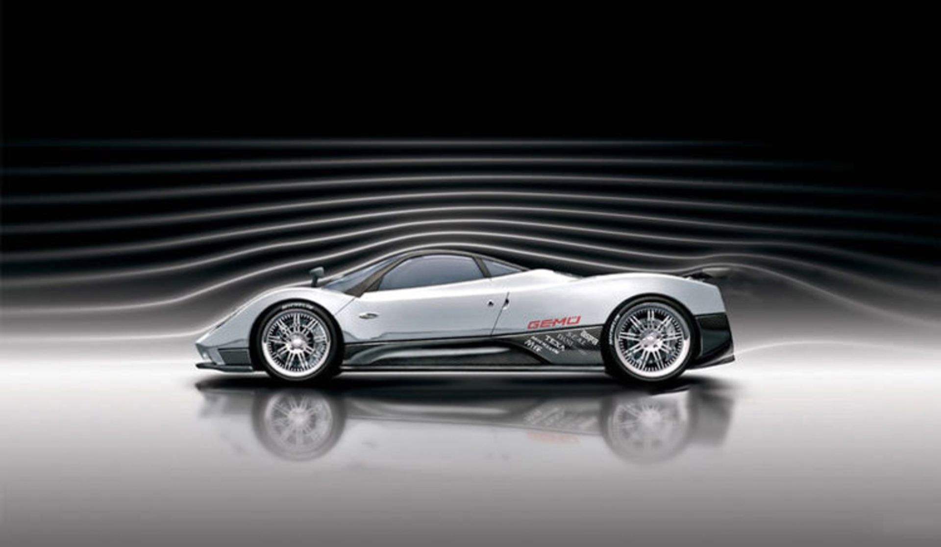Pagani-Zonda-F-wind tunnel test
