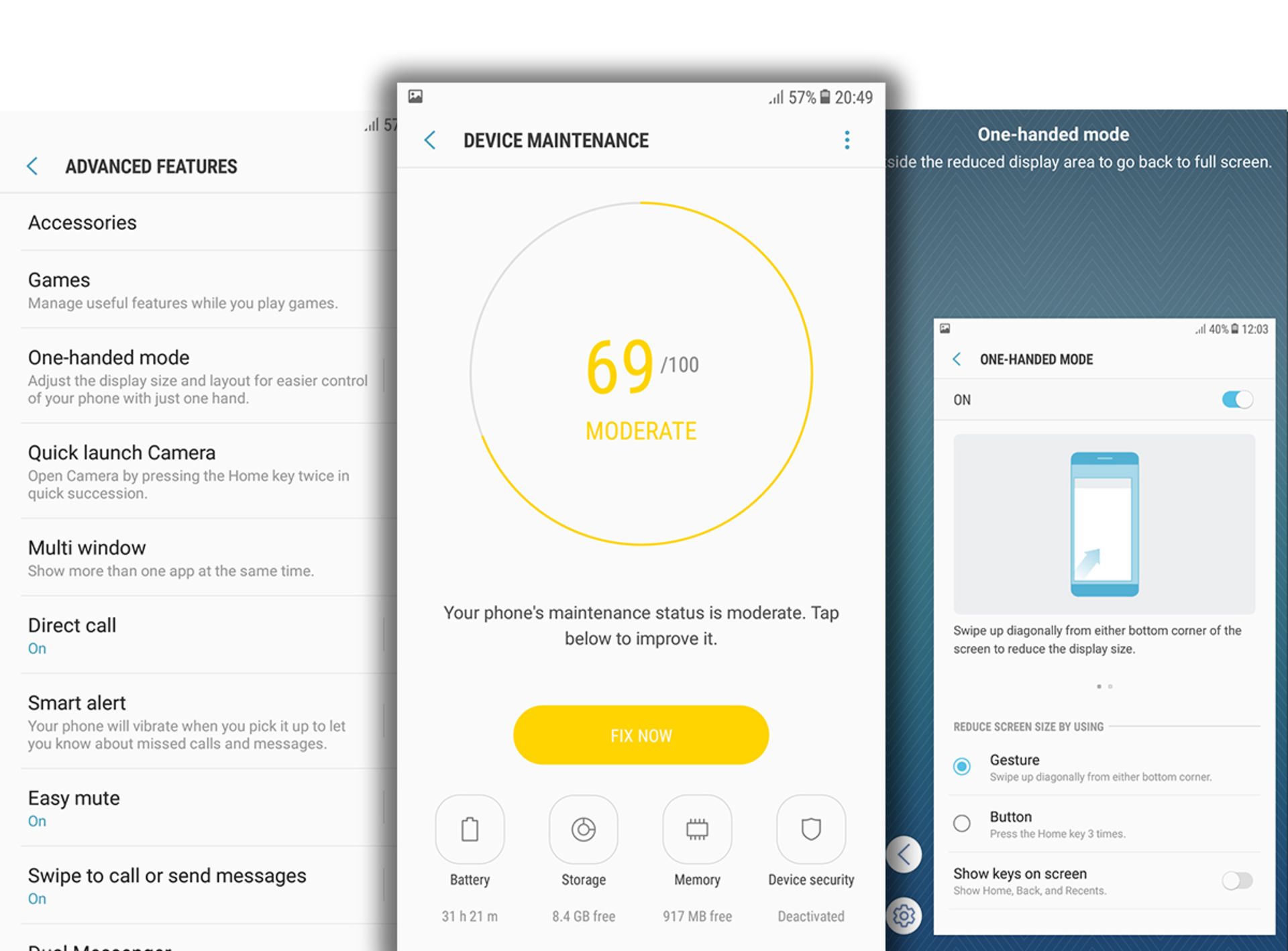 رابط کاربری گلکسی جی 7 پرو