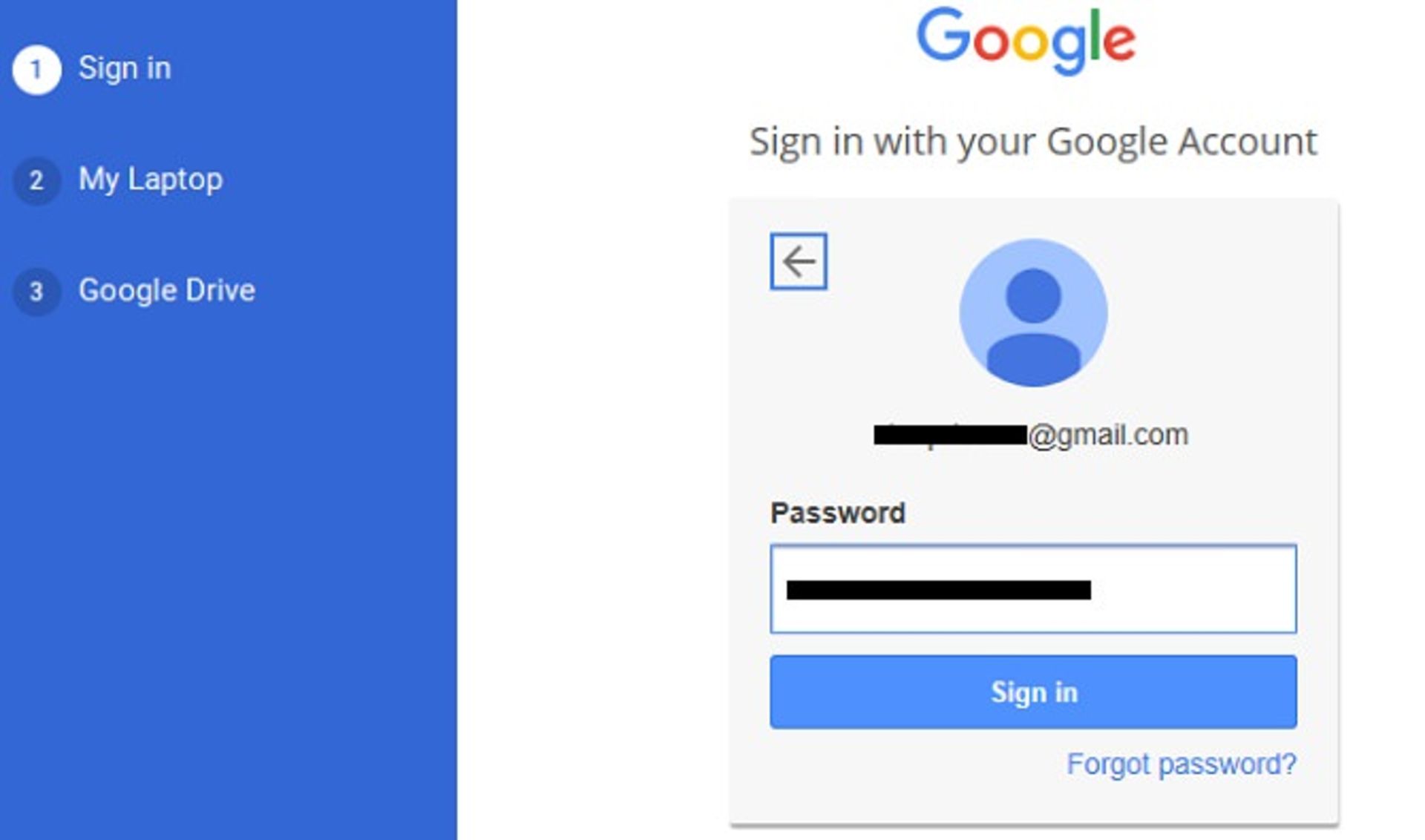 google drive backup and sync