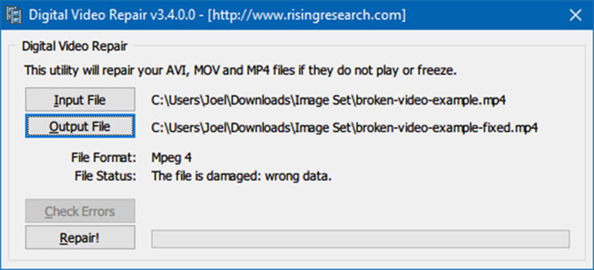 Digital Video Repair