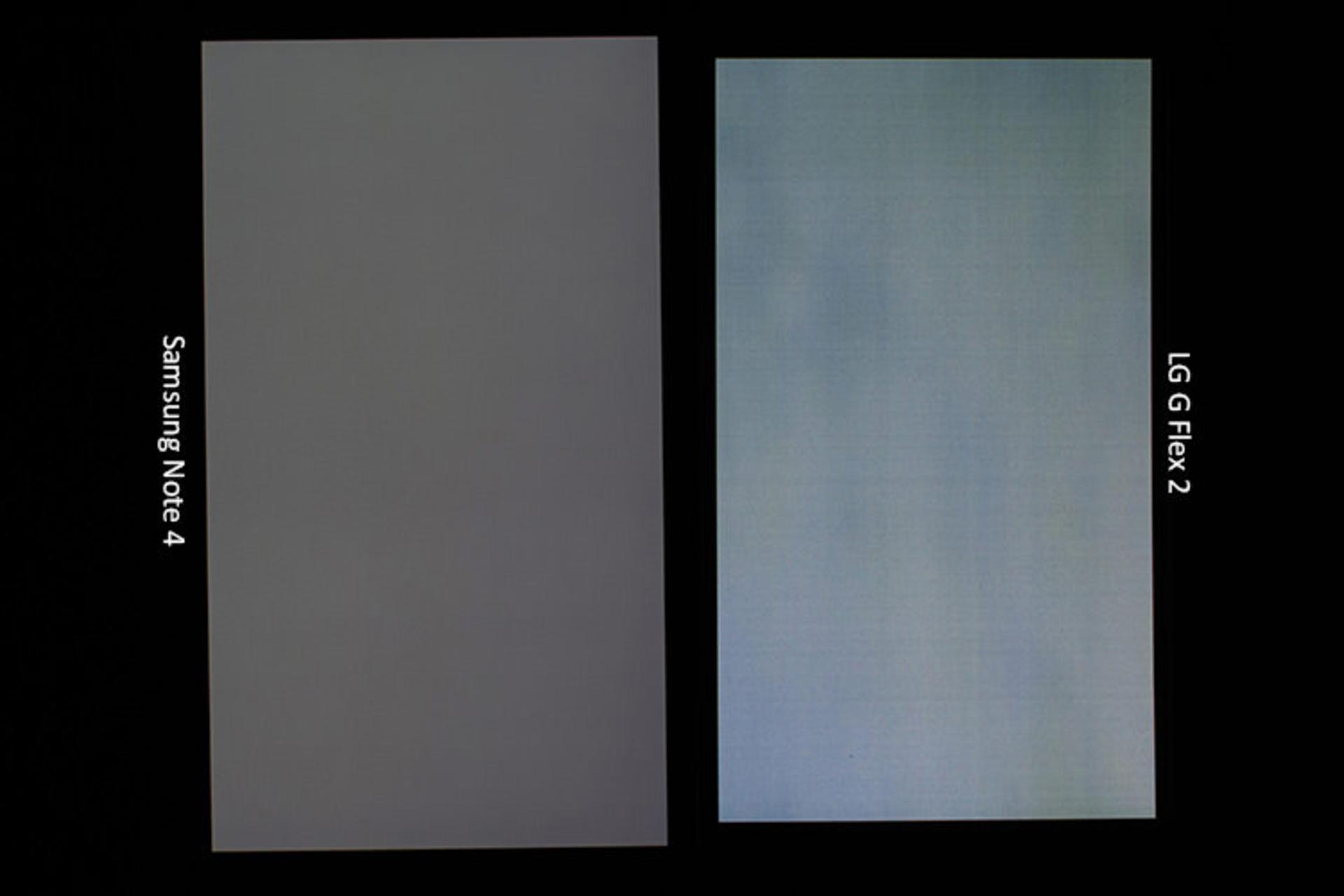 LG G Flex 2 vs Note 4 Display