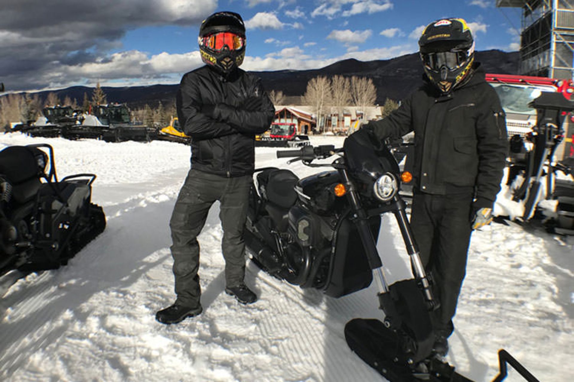 harley davidson snow bike / هارلی دیویدسون