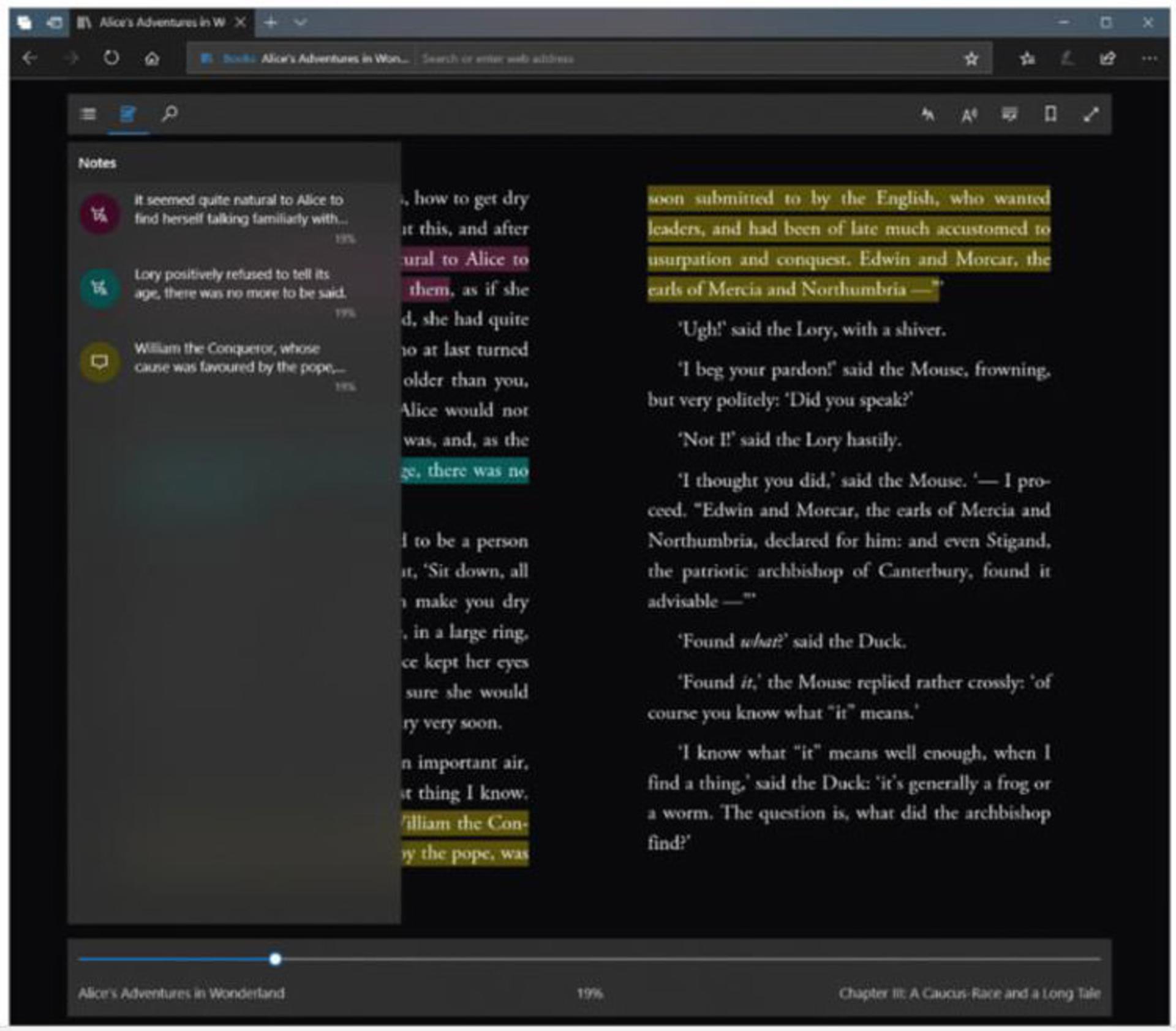 Edge Reading Mode
