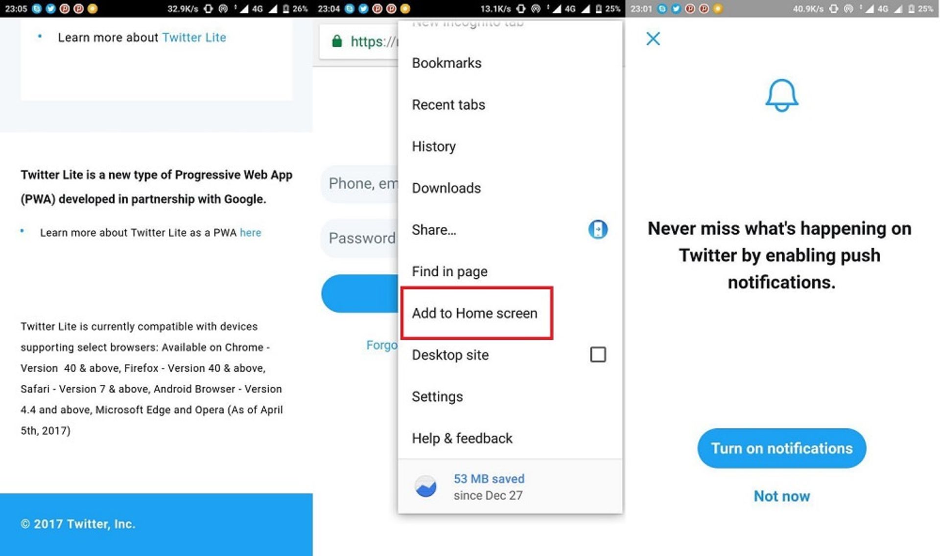 Twitter Lite PWA