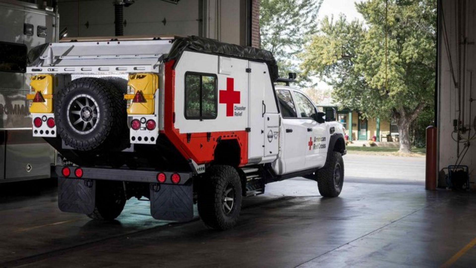 Nissan Titan Red Cross