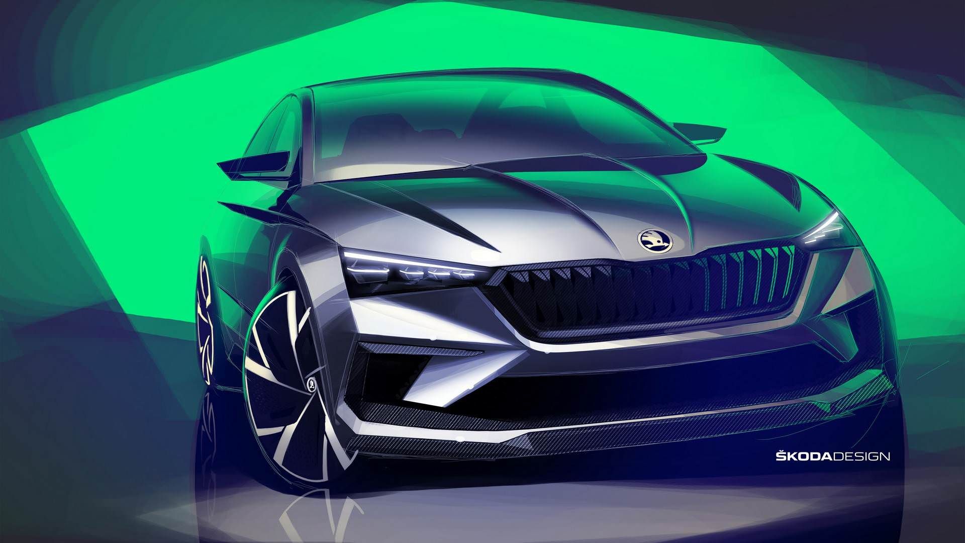 Skoda Vision RS Hybrid Concept / هاچ‌بک مفهومی هیبریدی اشکودا ویژن RS