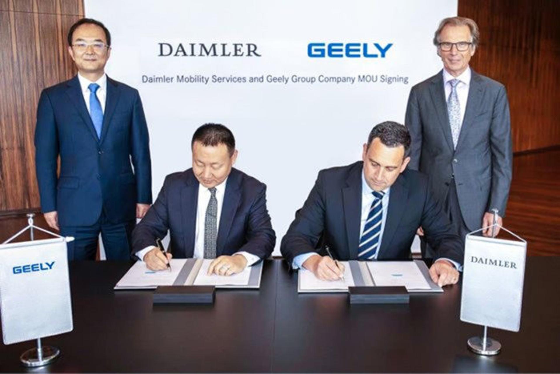 Daimler Geely ride-hailing China / دایملر جیلی اشتراک سواری چین