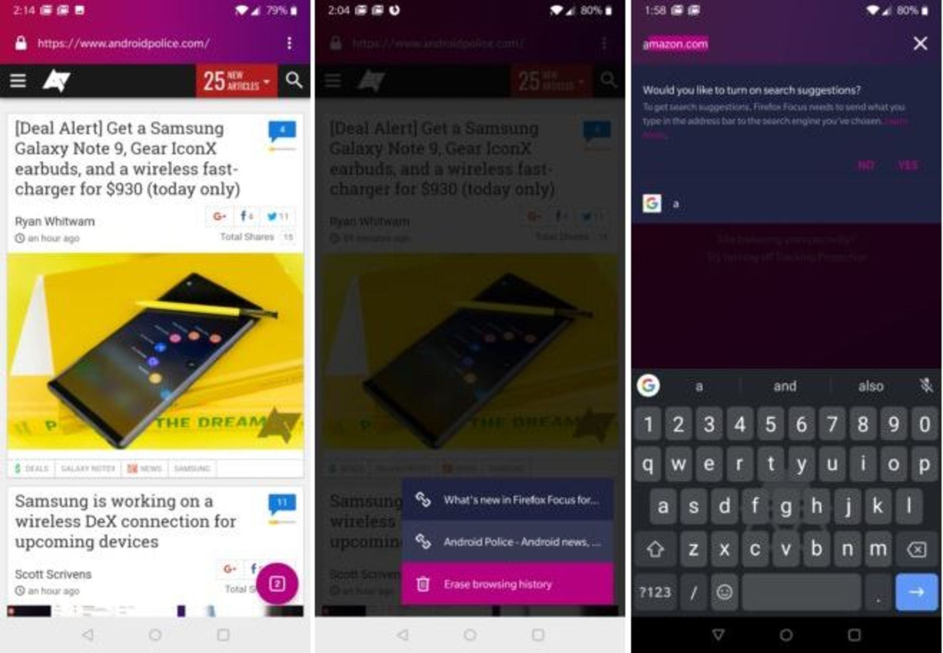 فایرفاکس فوکوس / Firefox Focus