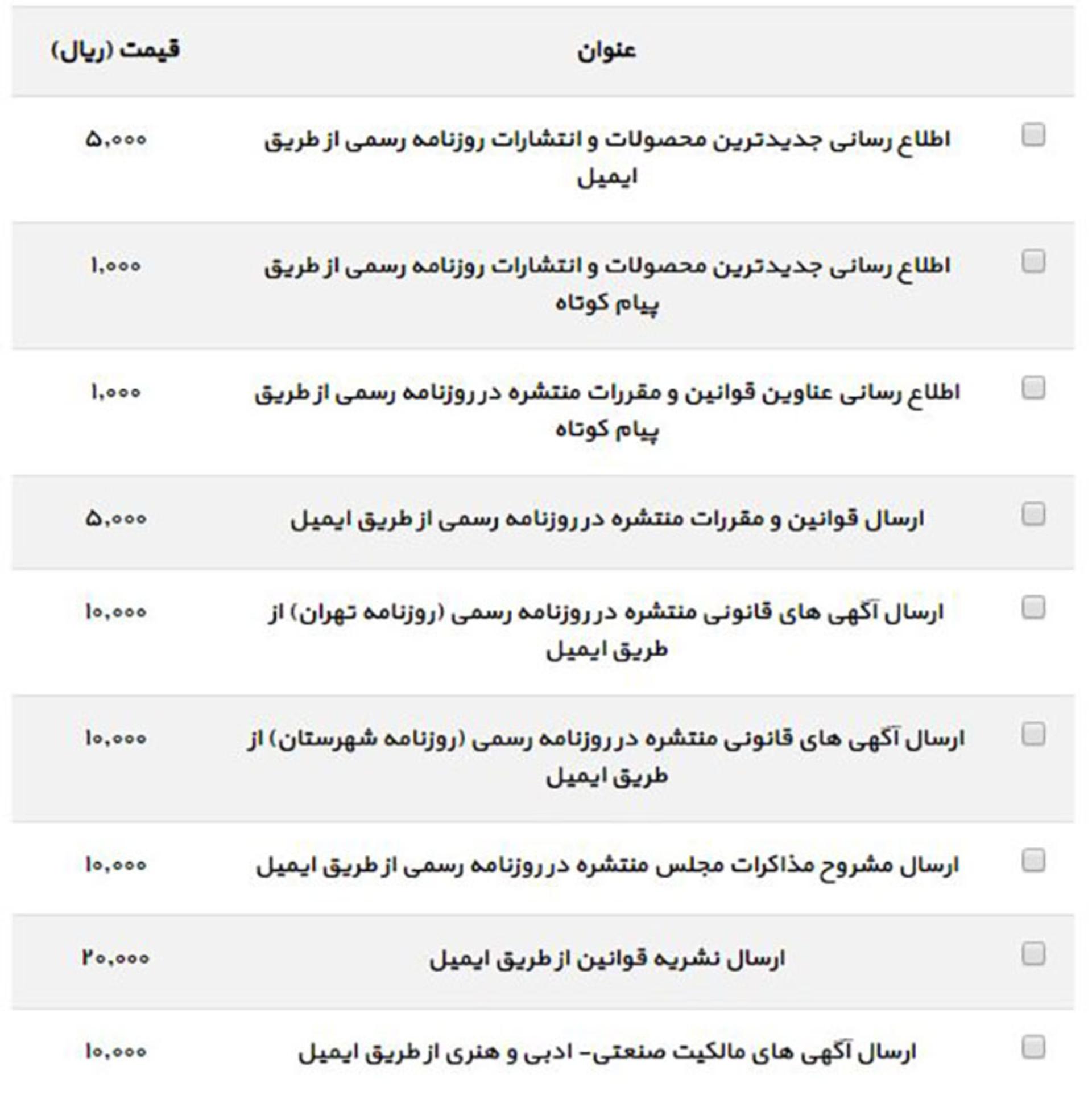 روزنامه رسمی