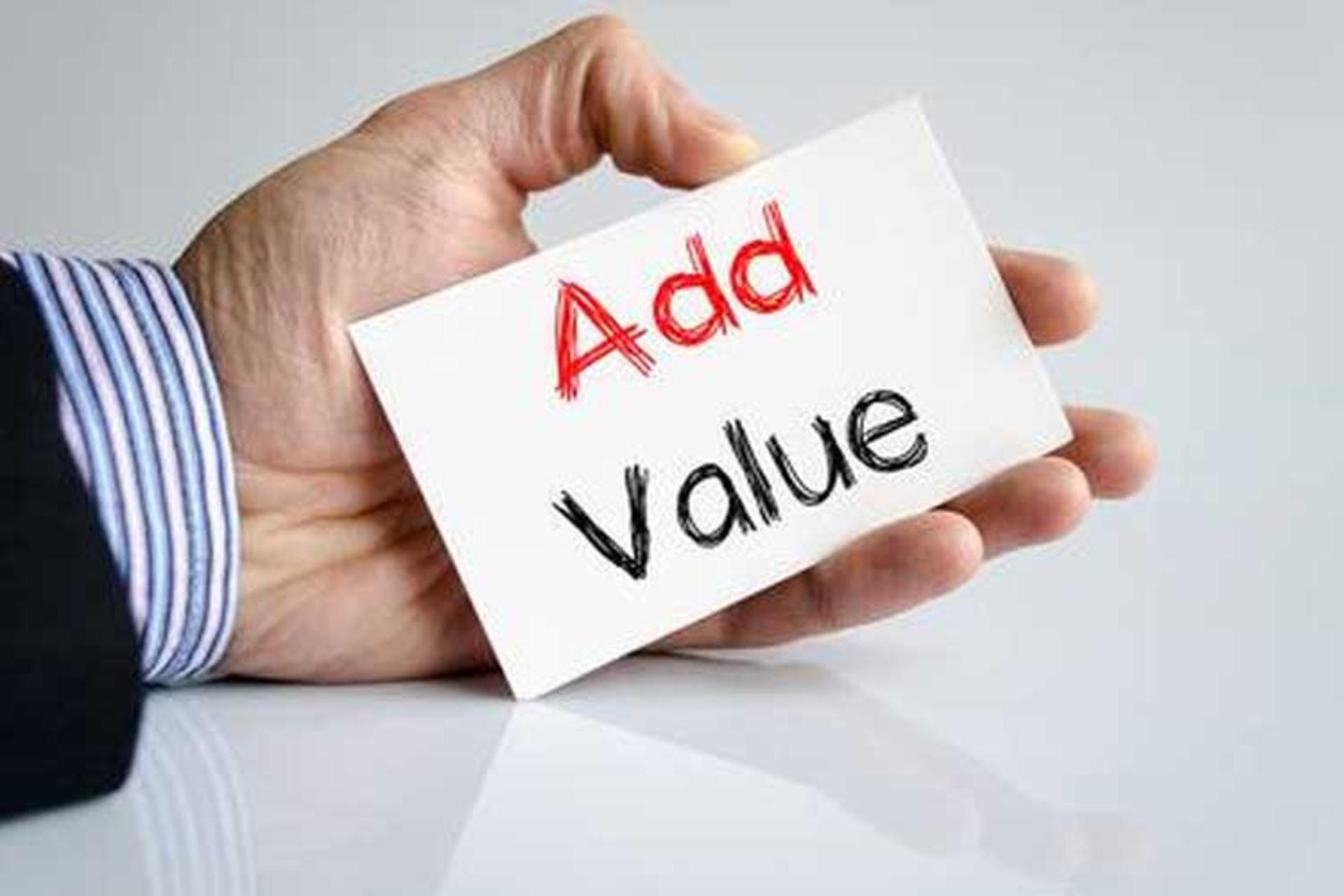 ارج نهادن add value
