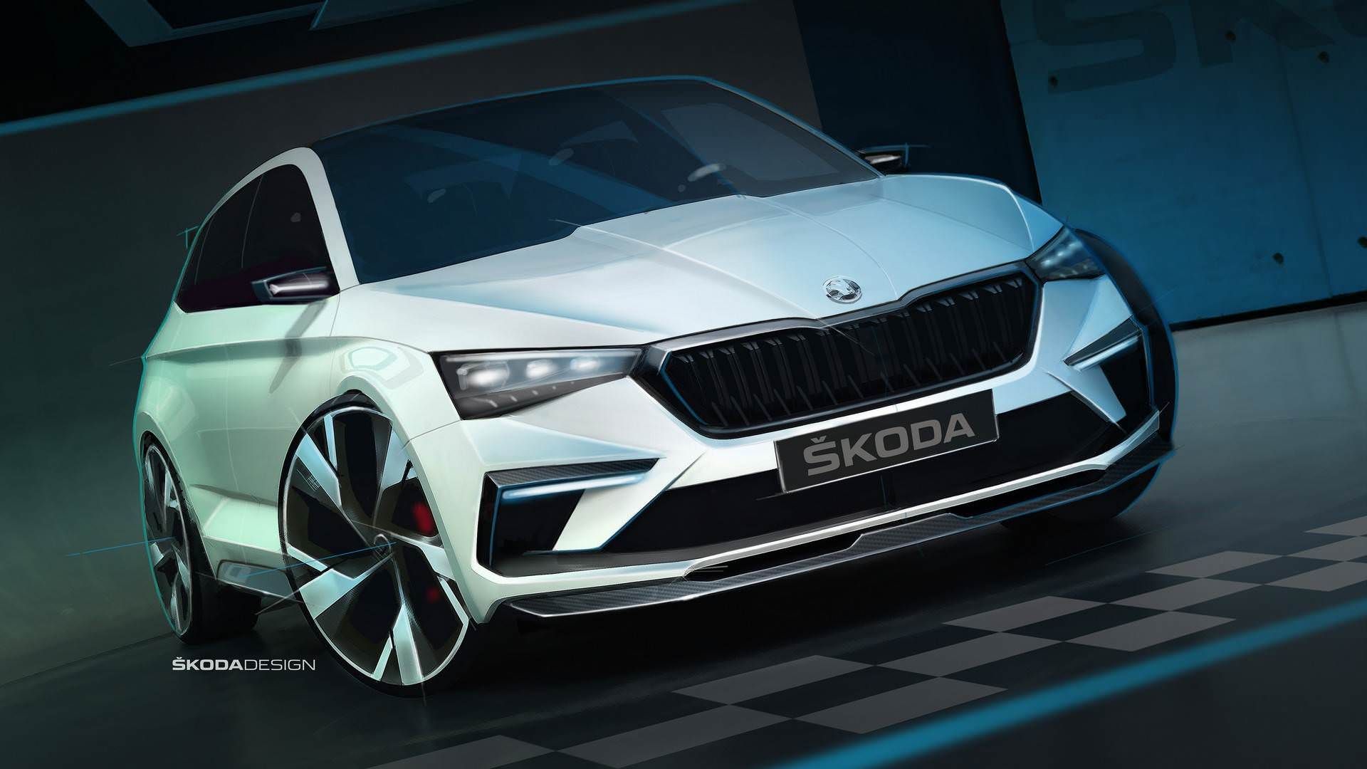Skoda Vision RS Hybrid Concept / هاچ‌بک مفهومی هیبریدی اشکودا ویژن RS