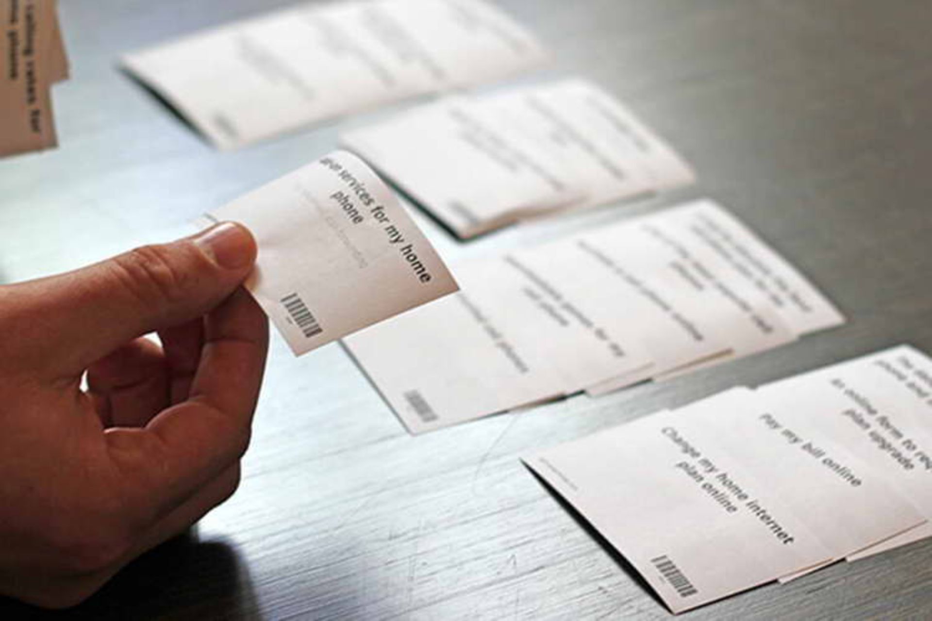 Card sorting 