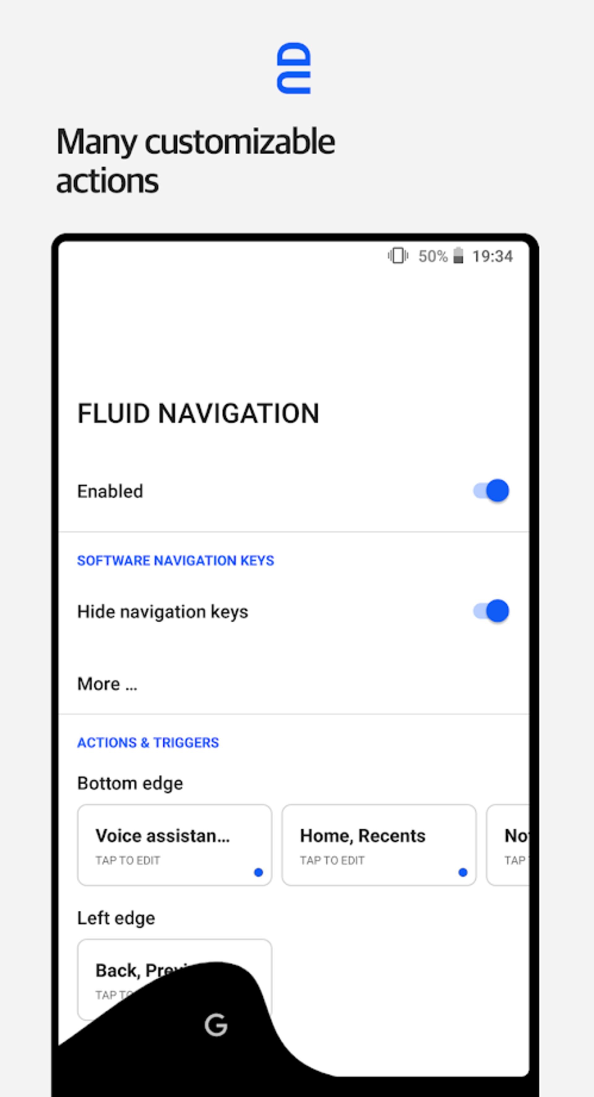Fluid Navigation Gesture