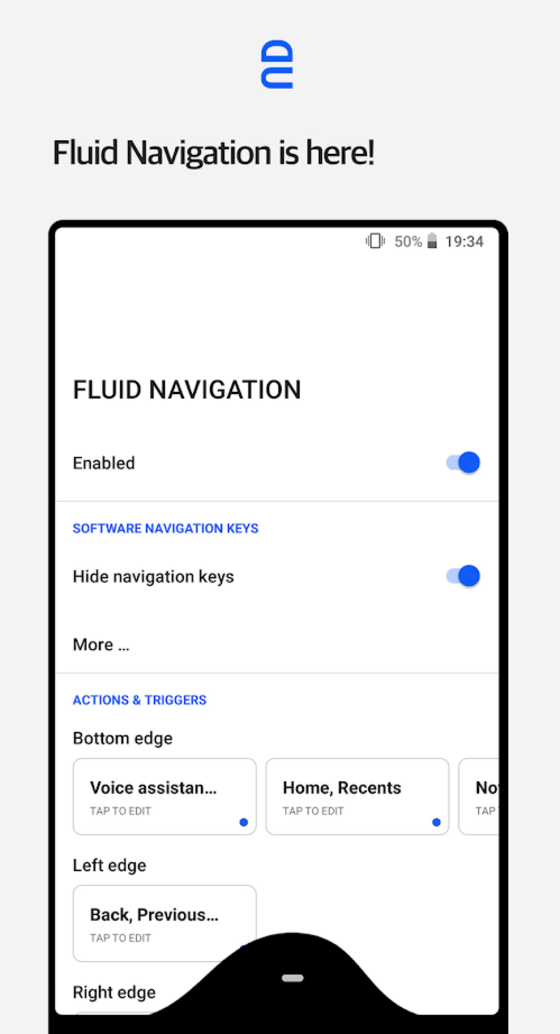 Fluid Navigation Gesture