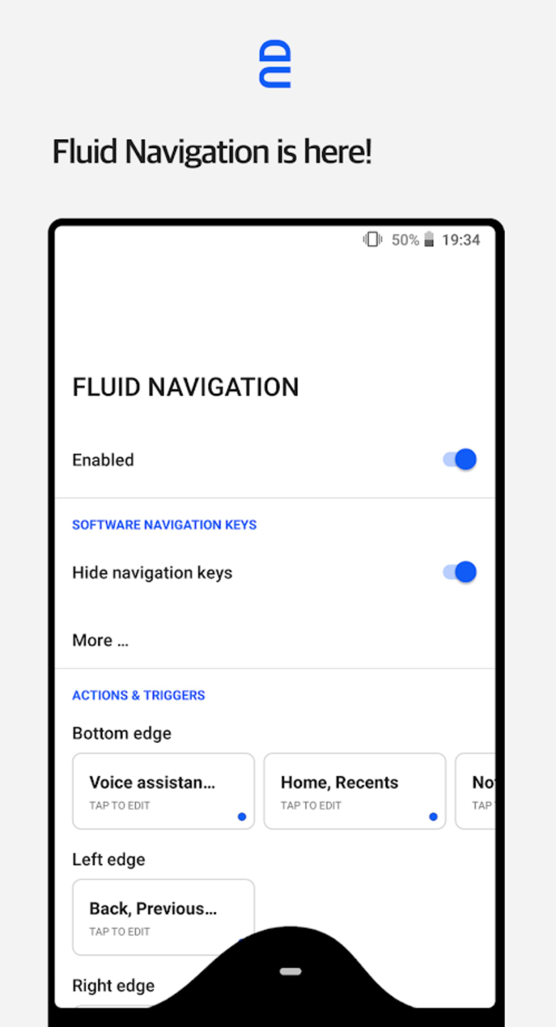 Fluid Navigation Gesture