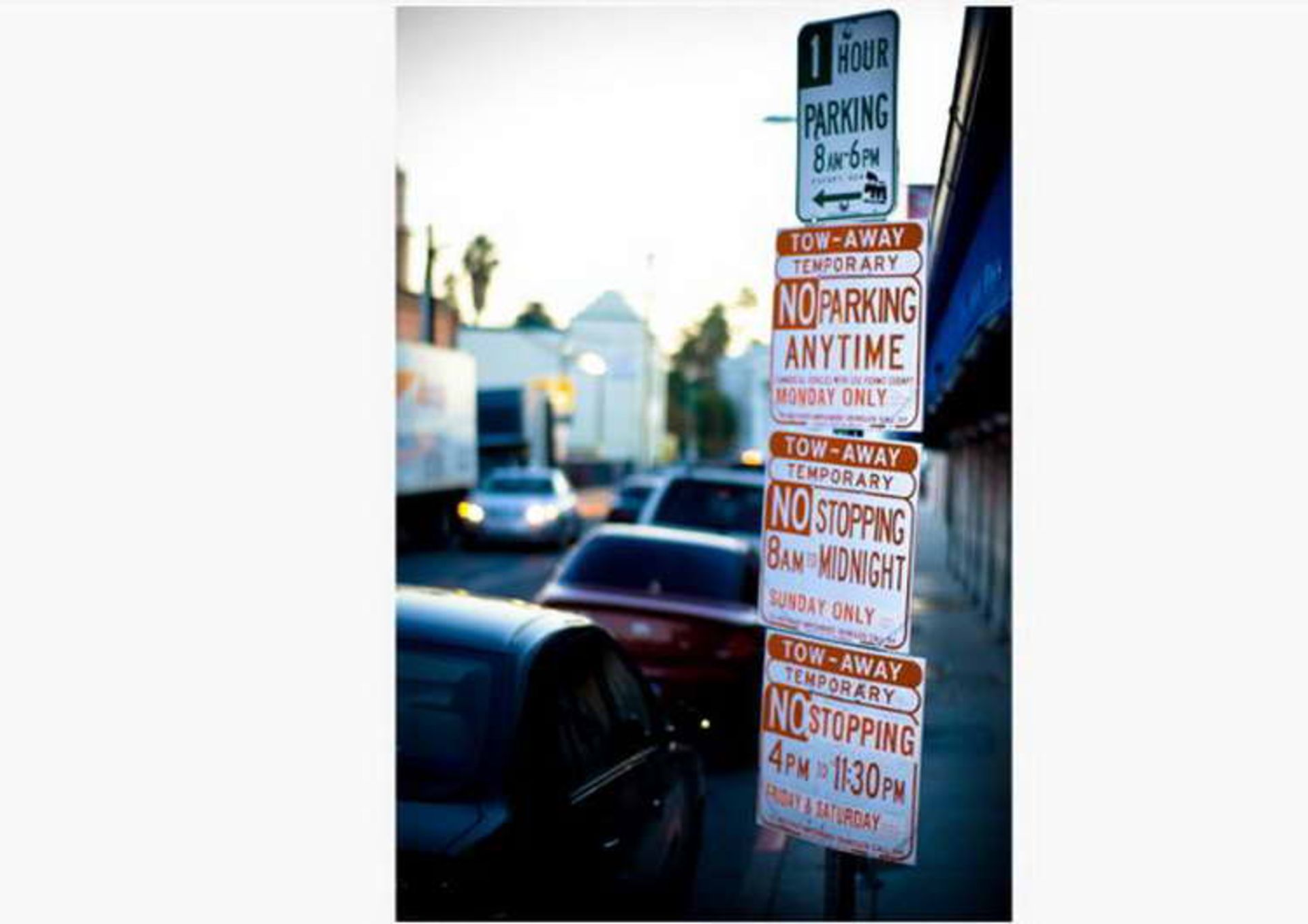The Bad: Parking Signs in Los Angeles