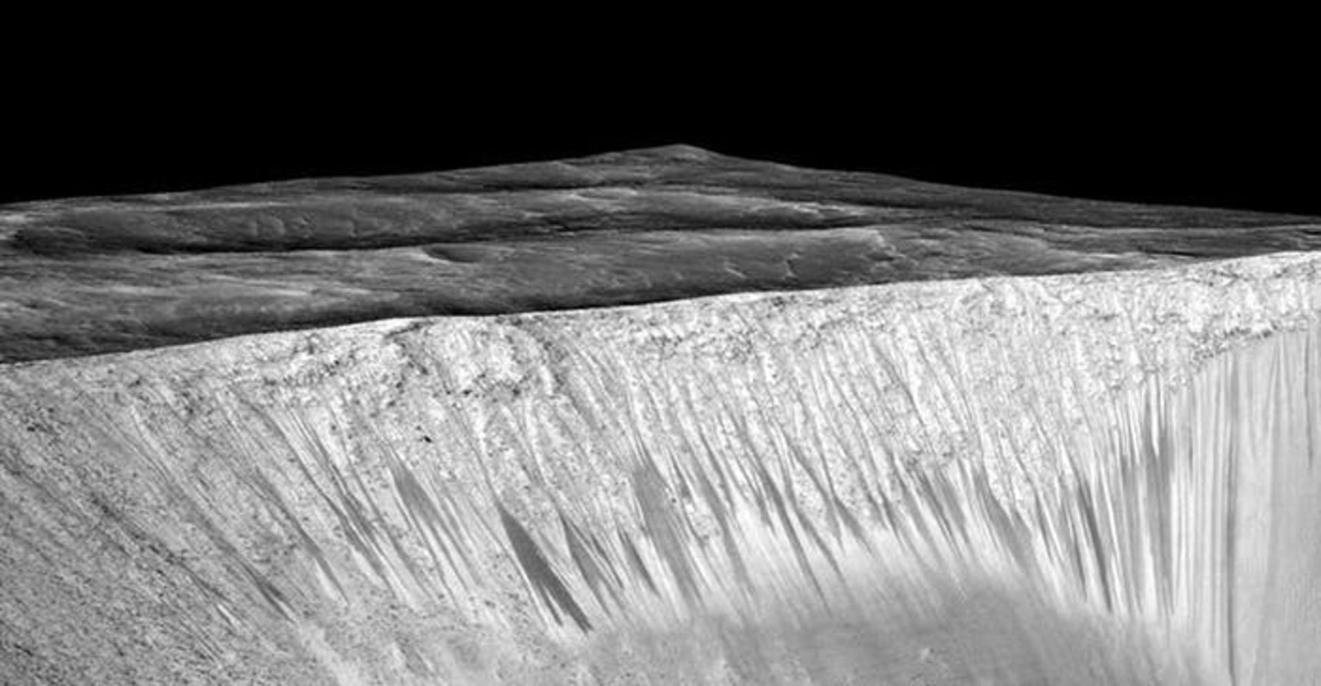 باریکه های آب در مریخ