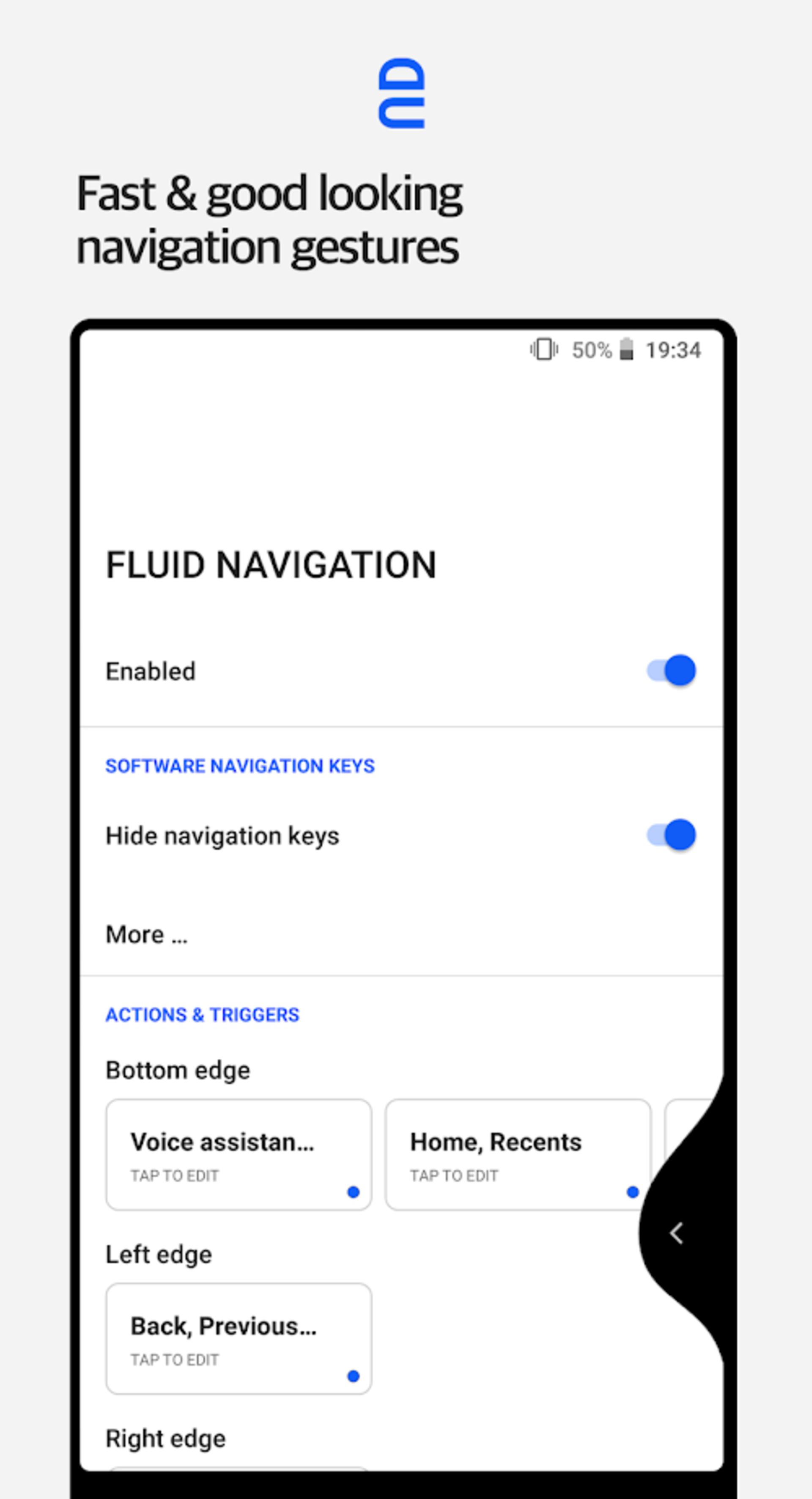 Fluid Navigation Gesture
