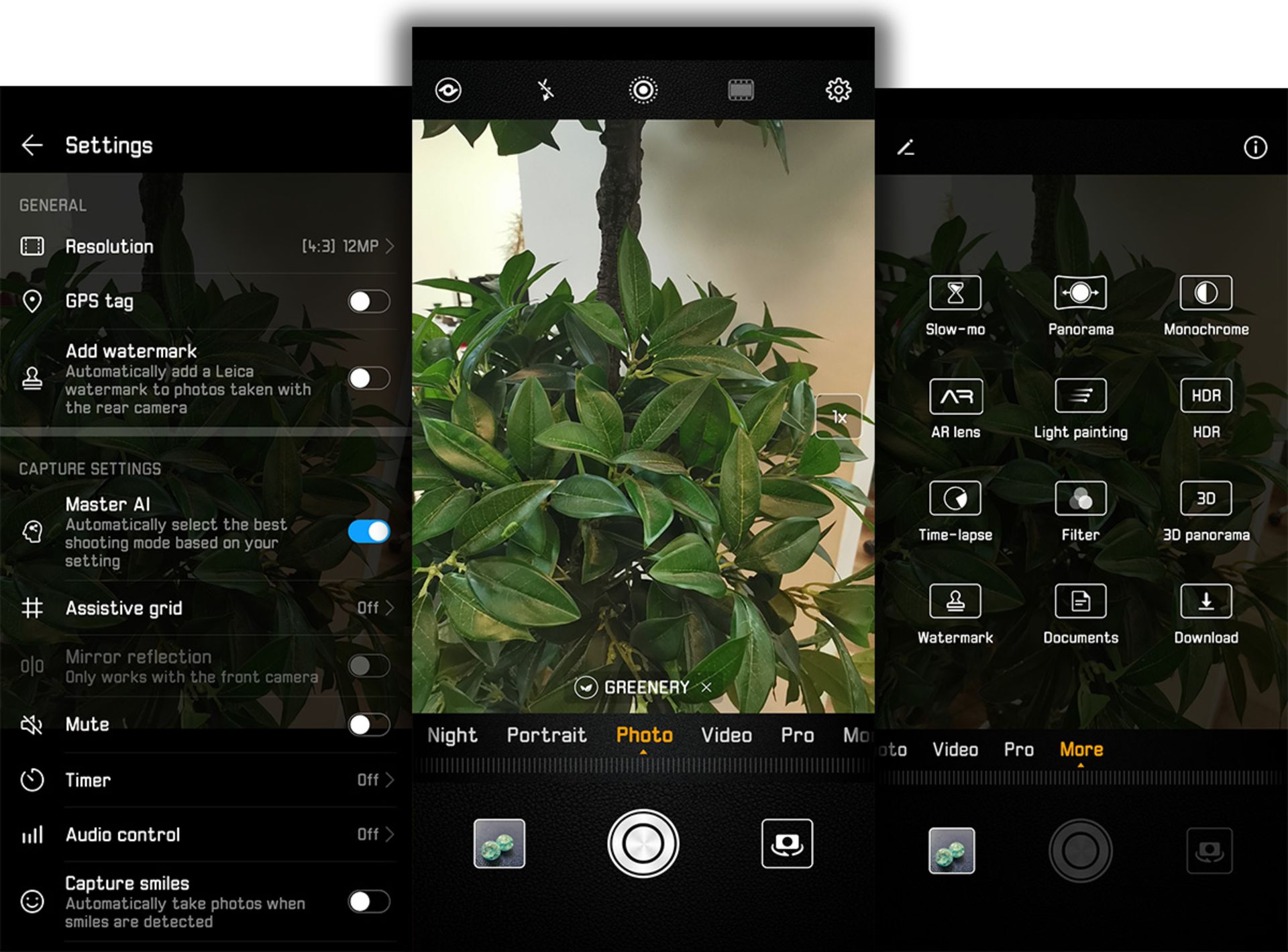 رابط کاربری دوربین میت ۲۰