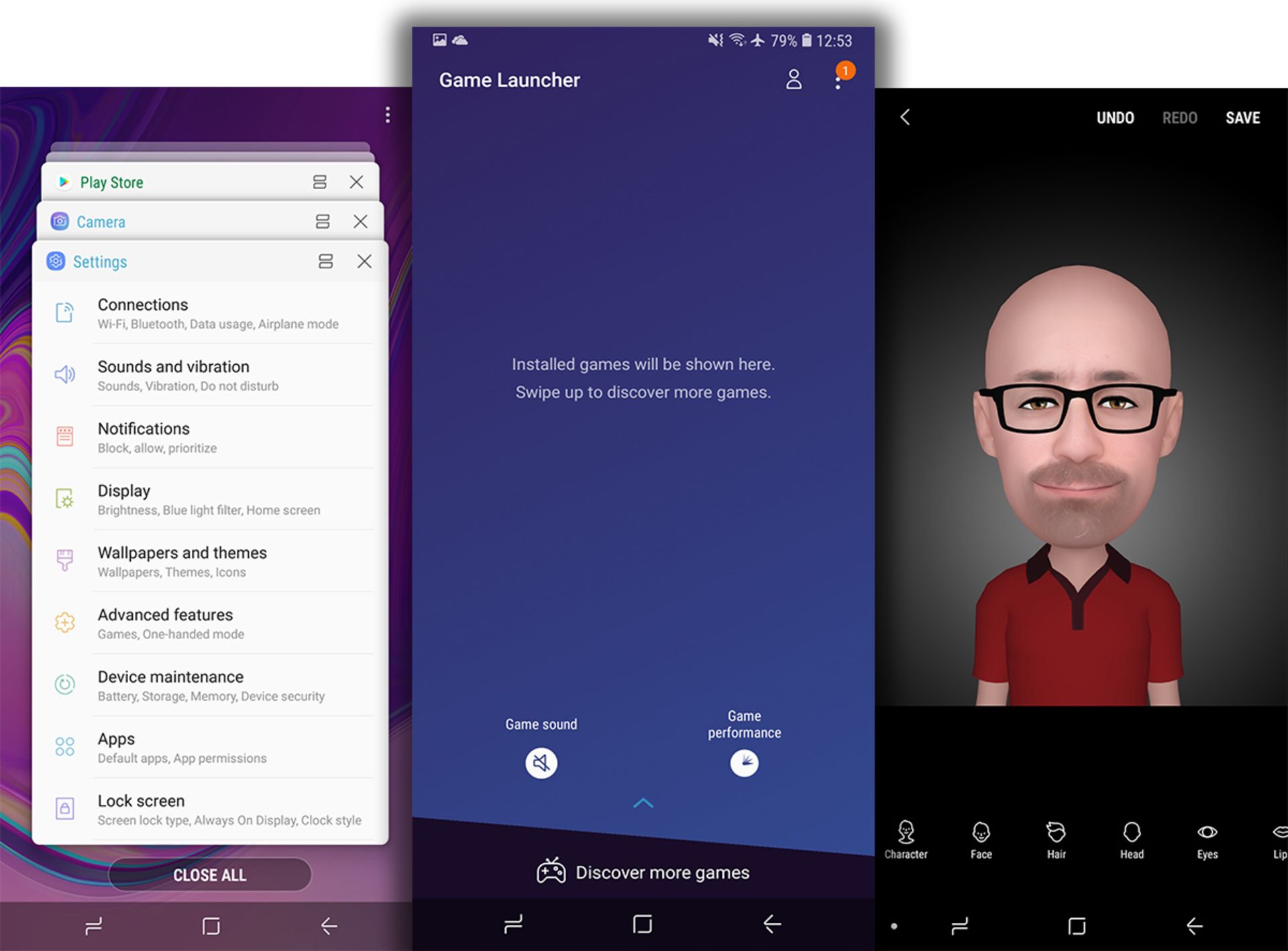 رابط کاربری گلکسی A7 2018