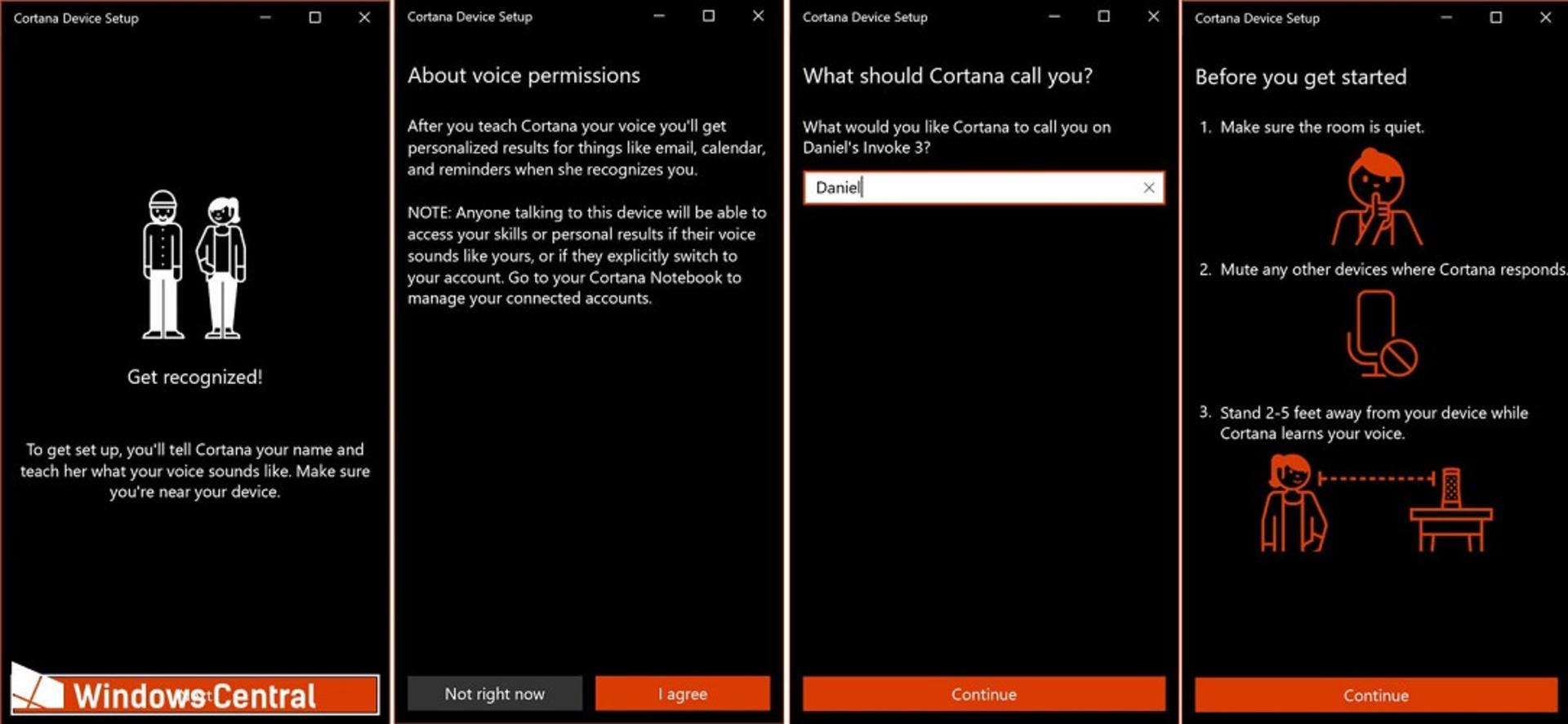 Cortana multi-user
