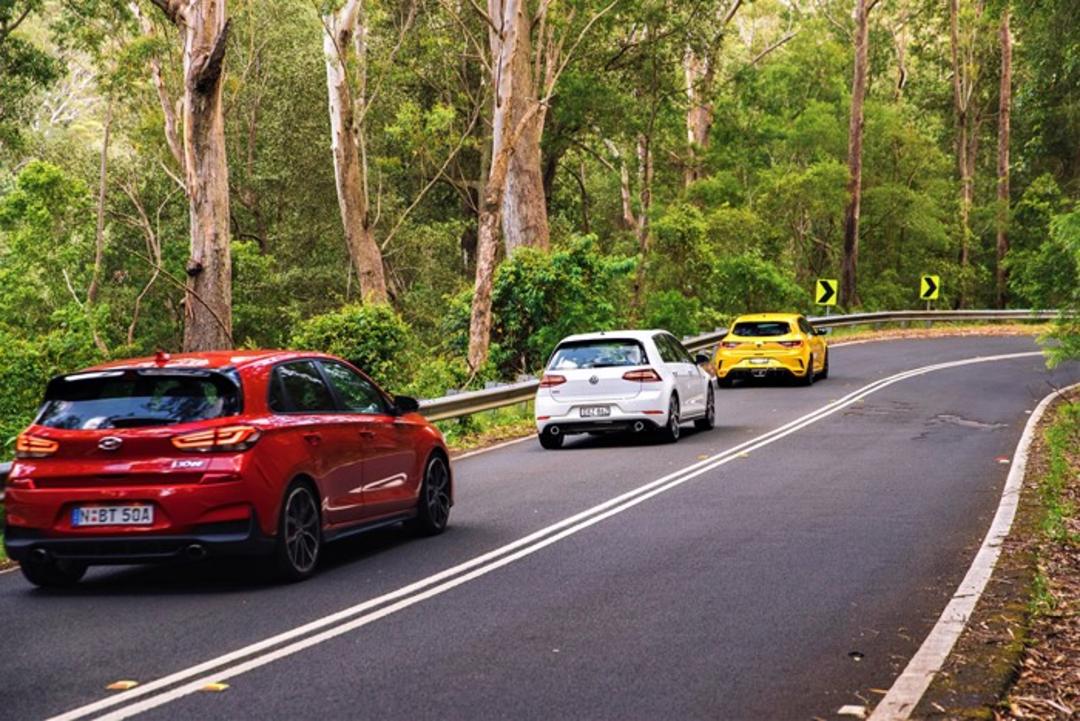 Volkswagen Golf GTI/Hyundai i30 N/Renault Megane RS