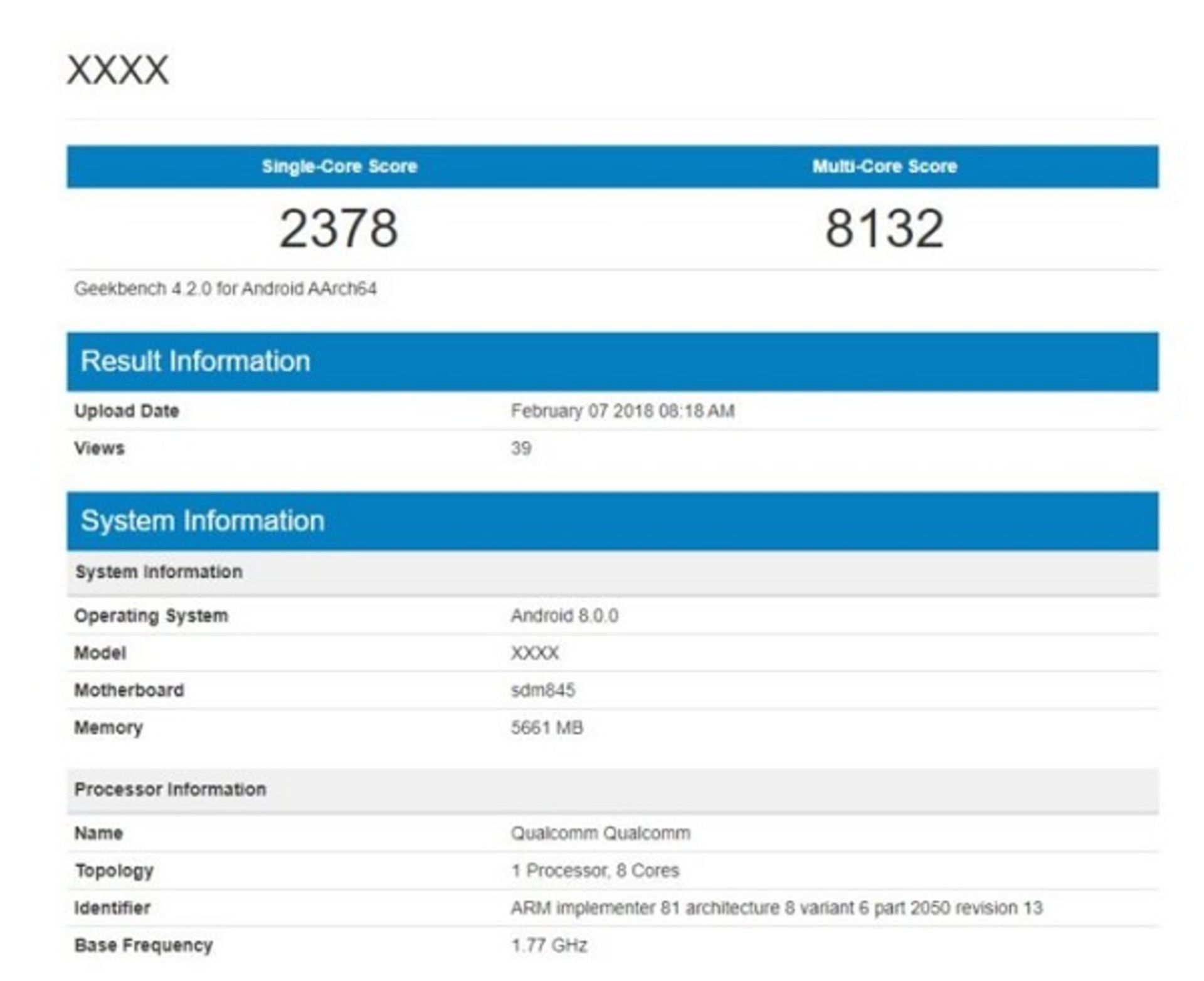 بنچمارک اسنپدراگون 845