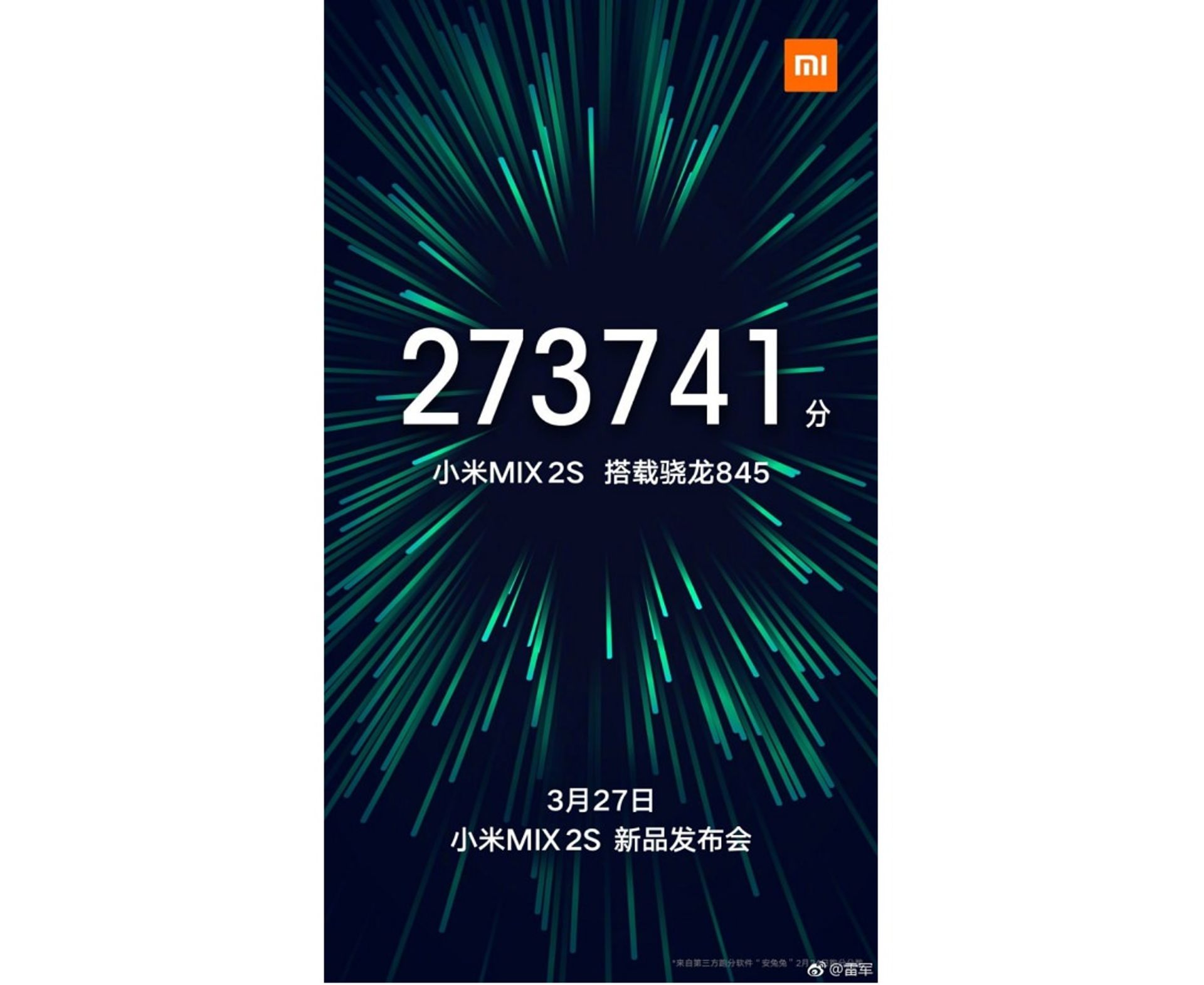 Xiaomi Mi MIX 2S Announcement Confirmation