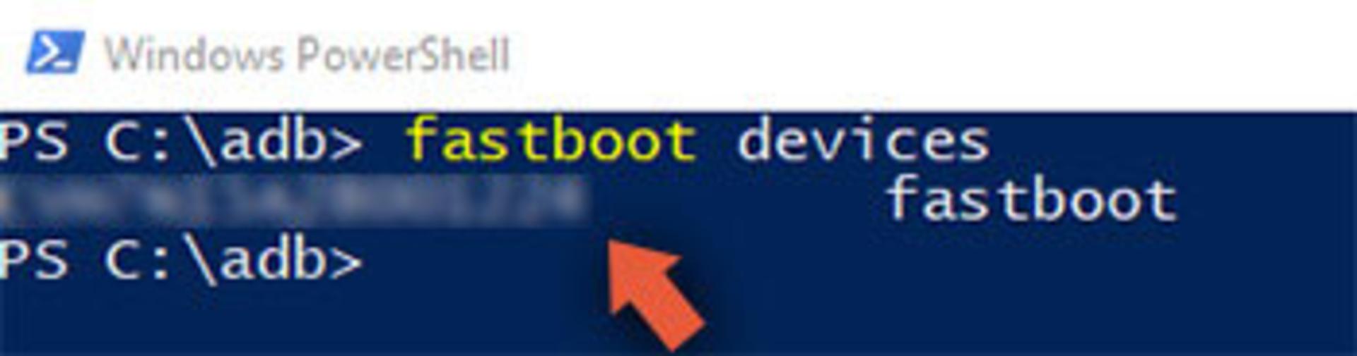 fastboot devices
